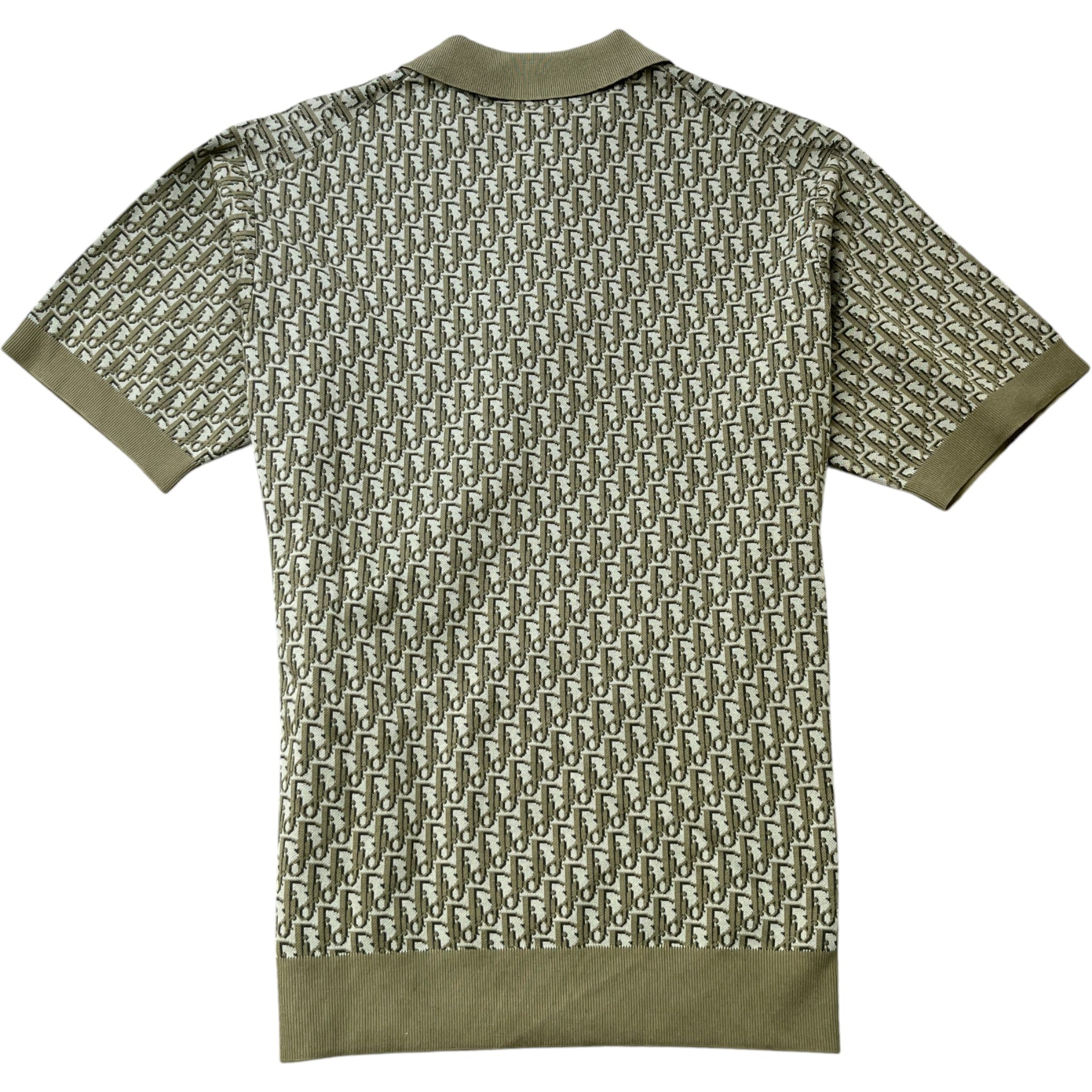 Men's Oblique Polo Shirt Khaki Size S