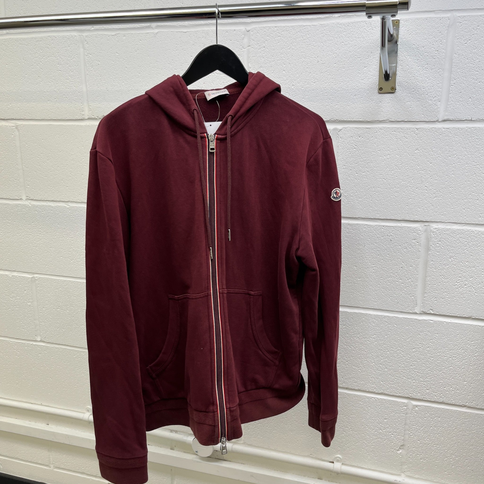Men's Maglia Hoodie Burgundy Size XXXL
