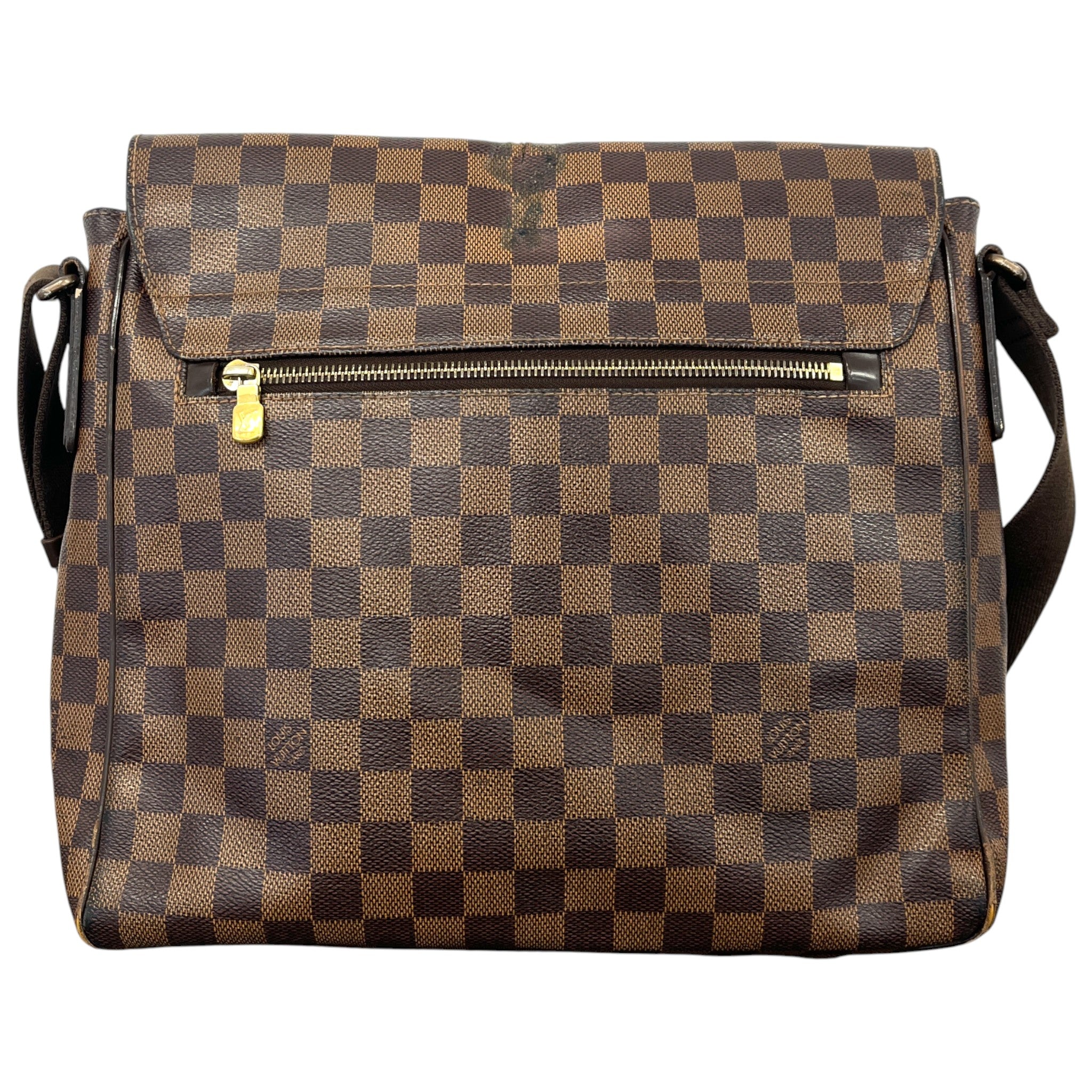 Men's Damier Ebene District Mm Messenger Bag Brown