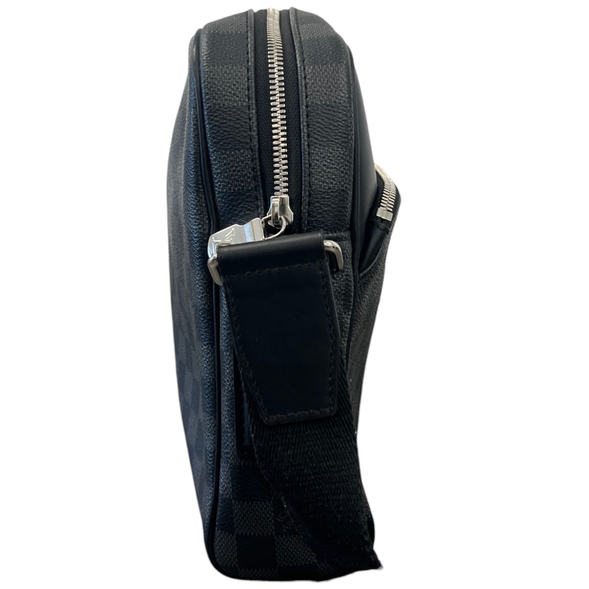 Men's Damier Graphite Dayton Reporter Pm Messenger Bag Black