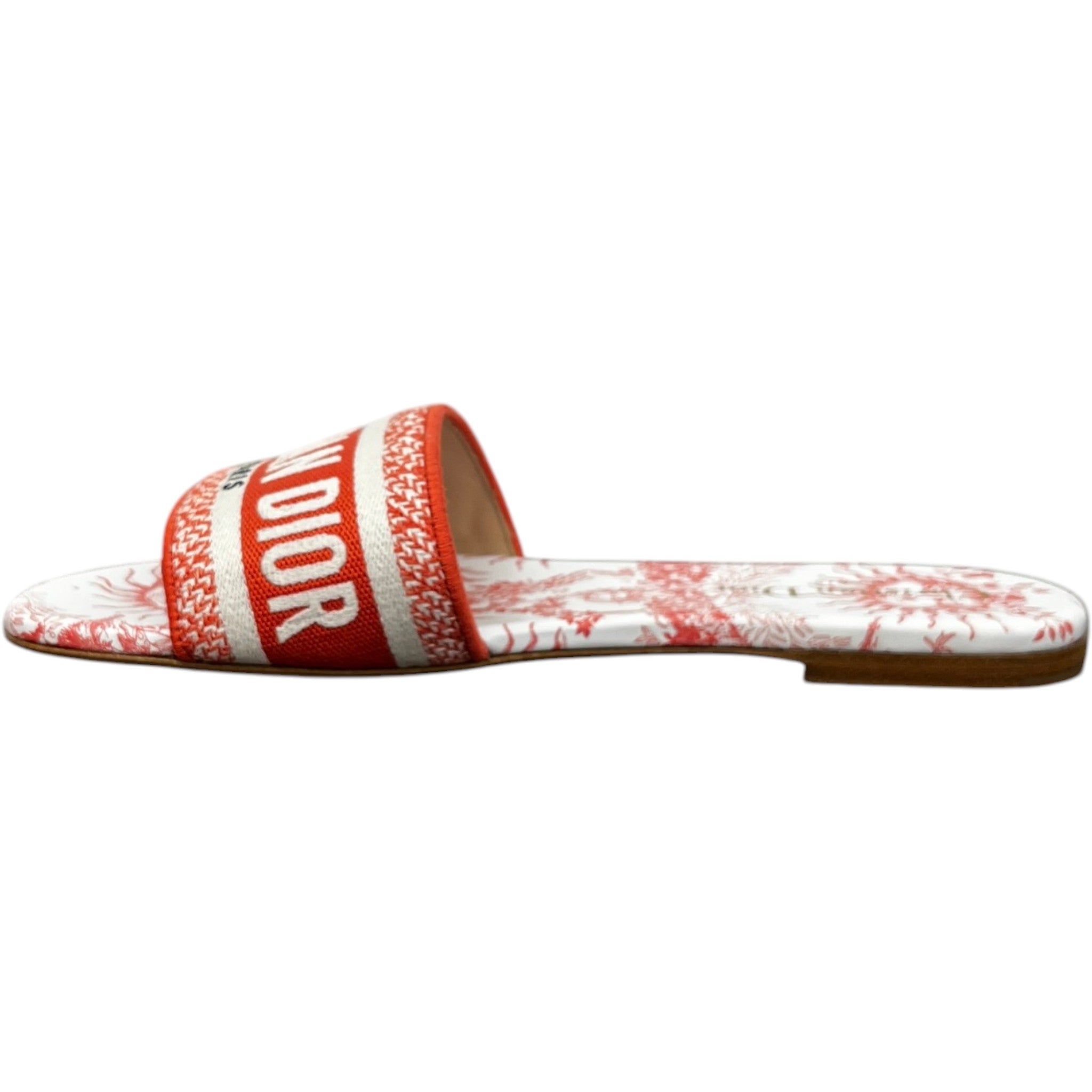 Women's Toile De Jouy Dway Slides Pink Size EU 37.5 / UK 4.5