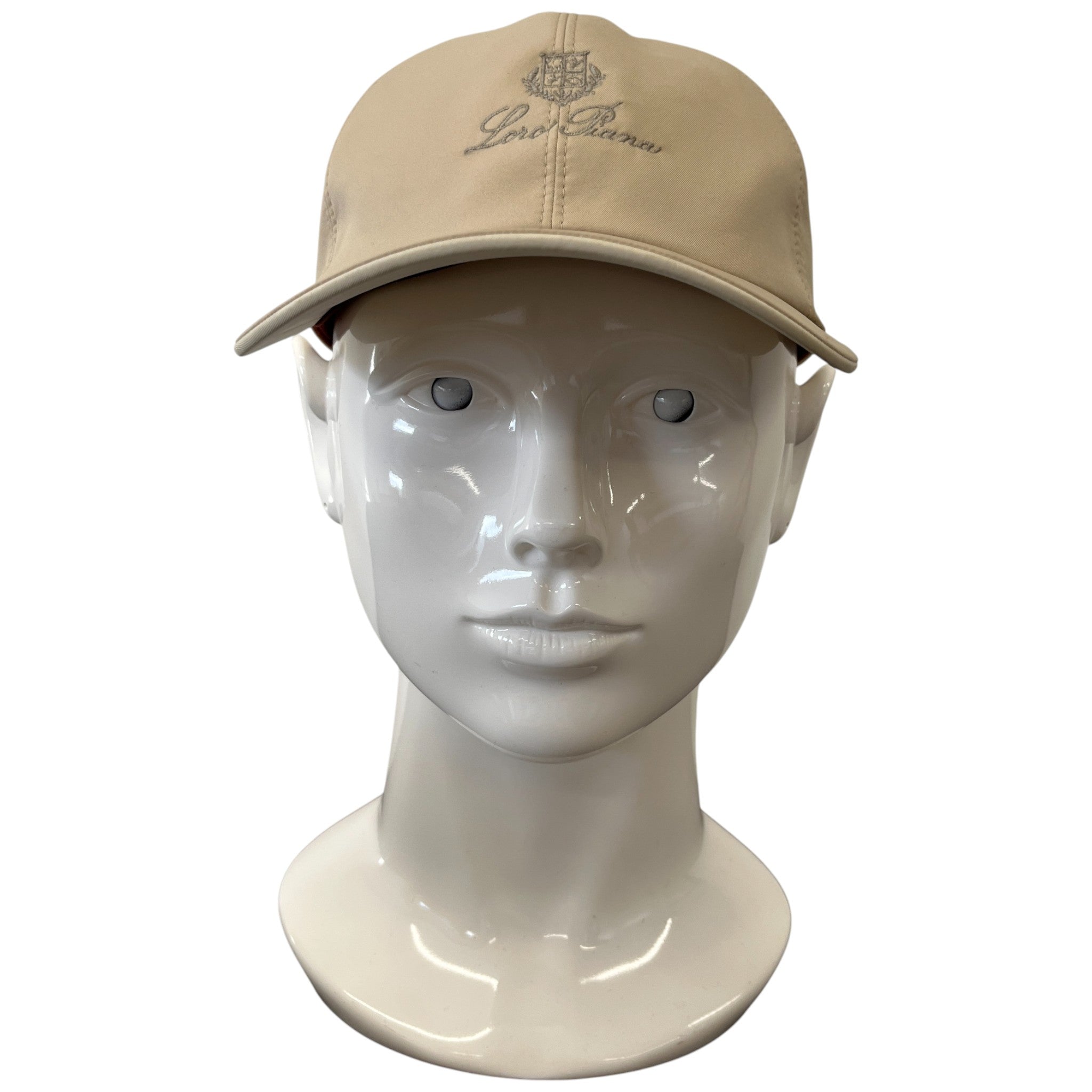 Men's Embroidered Logo Cap Beige Size S