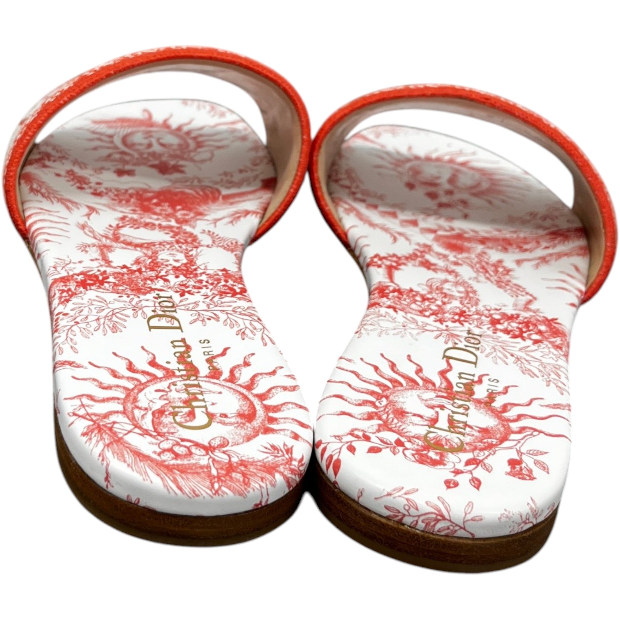 Women's Toile De Jouy Dway Slides Pink Size EU 37.5 / UK 4.5
