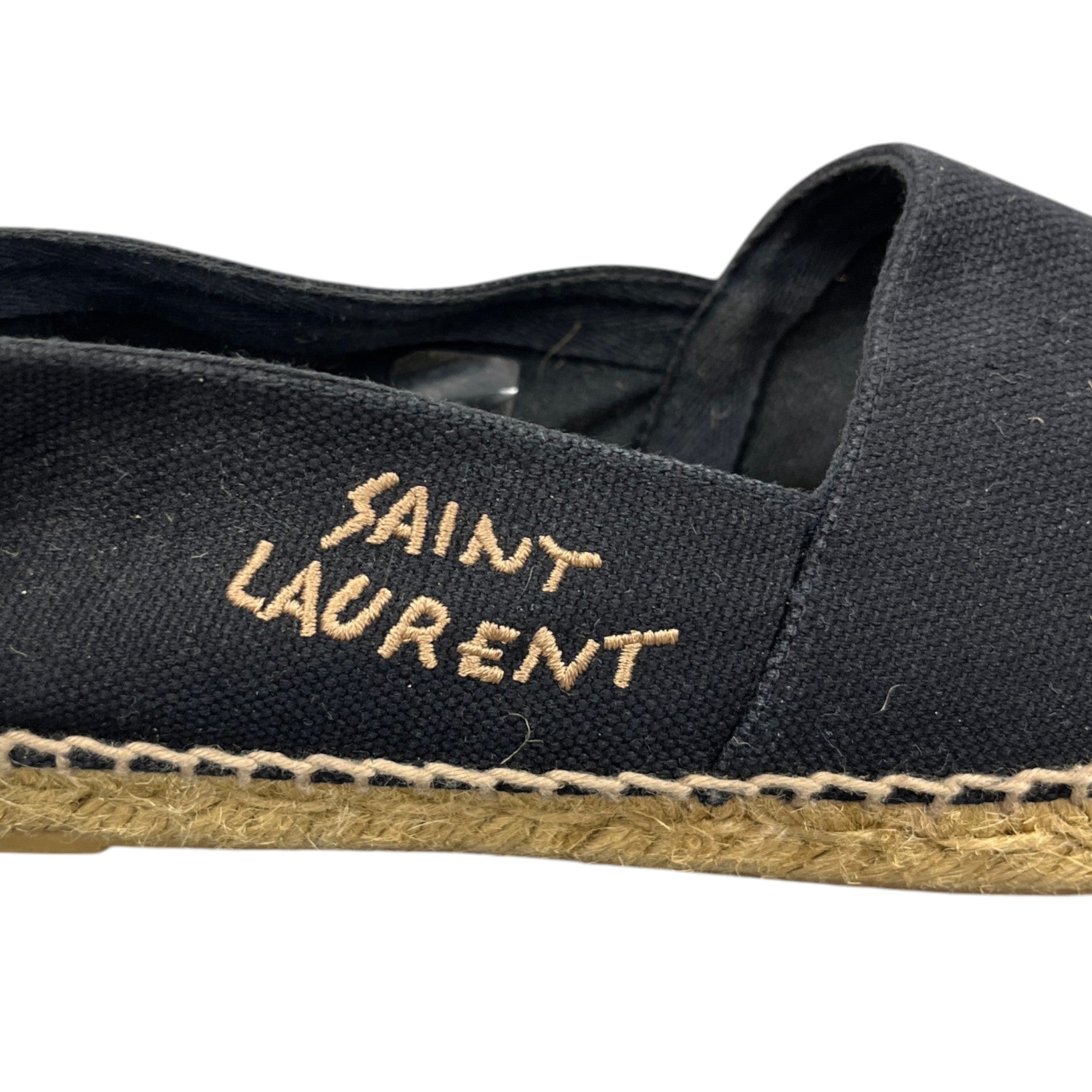 Women's Logo Print Espadrilles Black Size EU 40 / UK 7