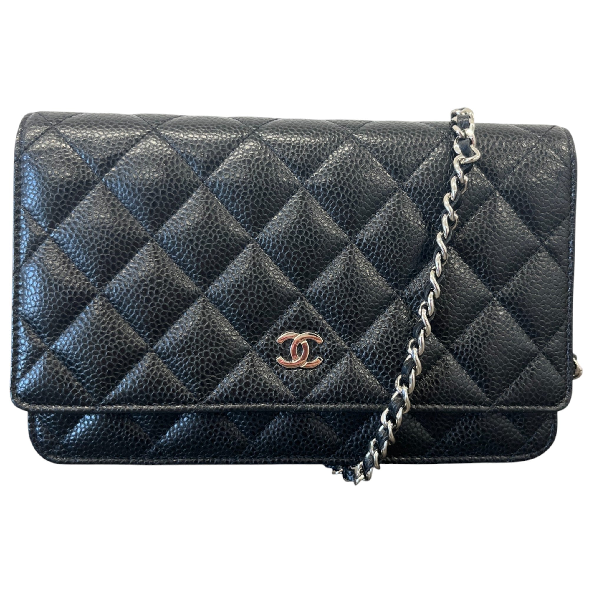 Women's Woc Wallet On Chain Caviar Bag Black