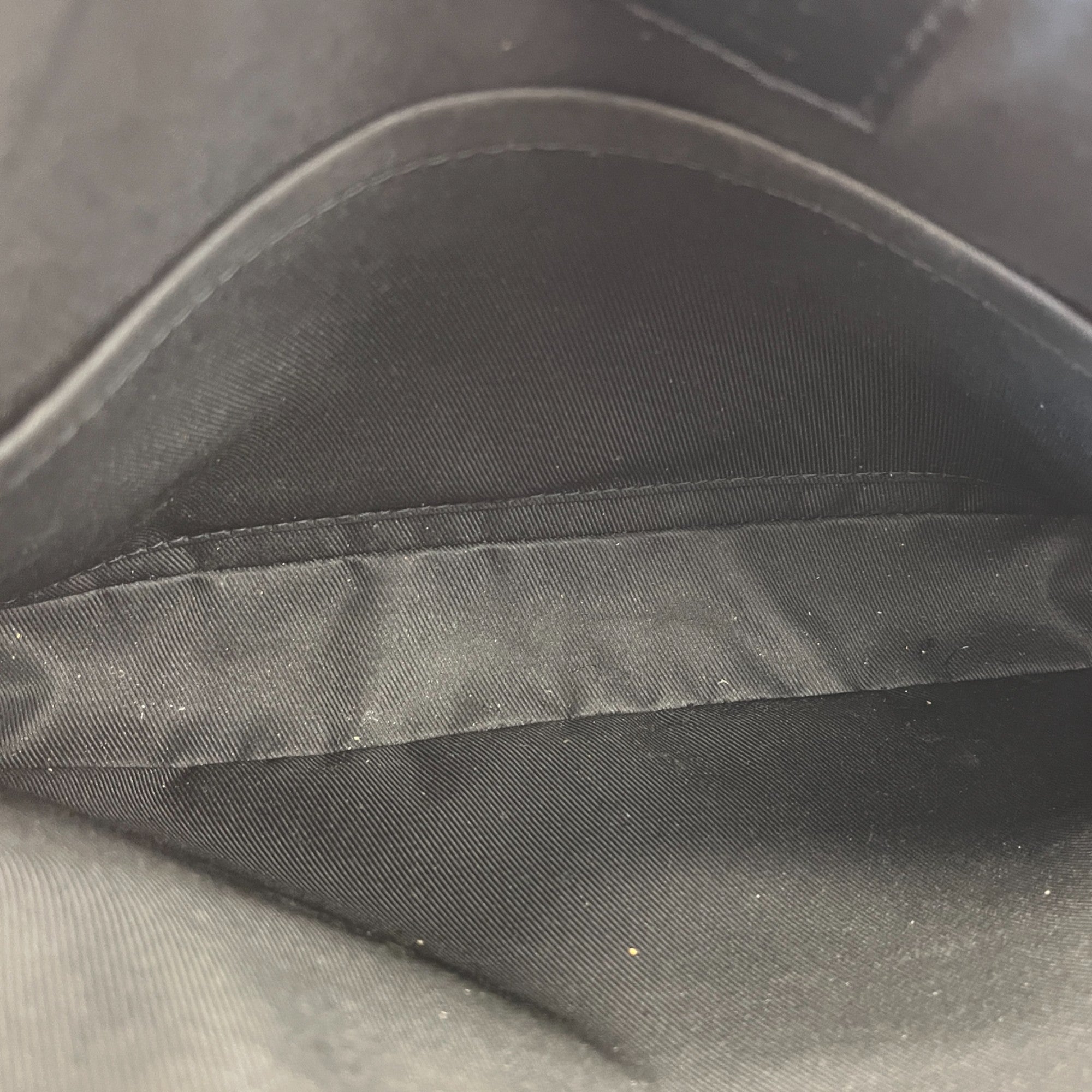 Men's Empreinte Leather Duo Messenger Bag Black