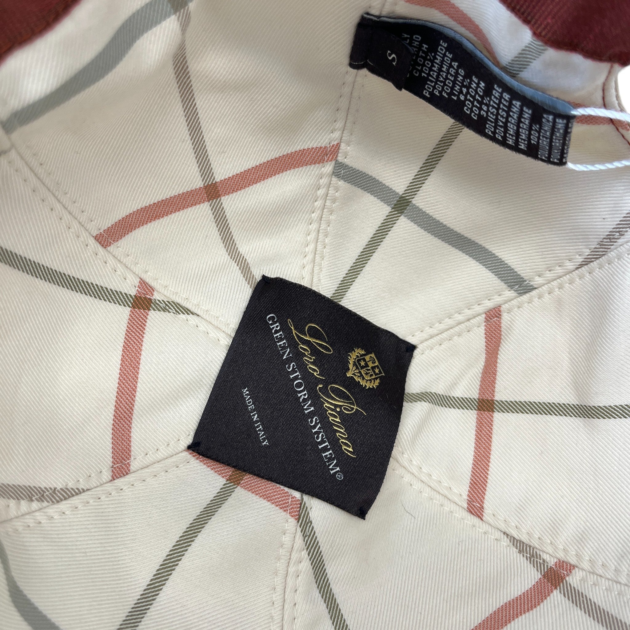 Men's Embroidered Logo Cap Beige Size S