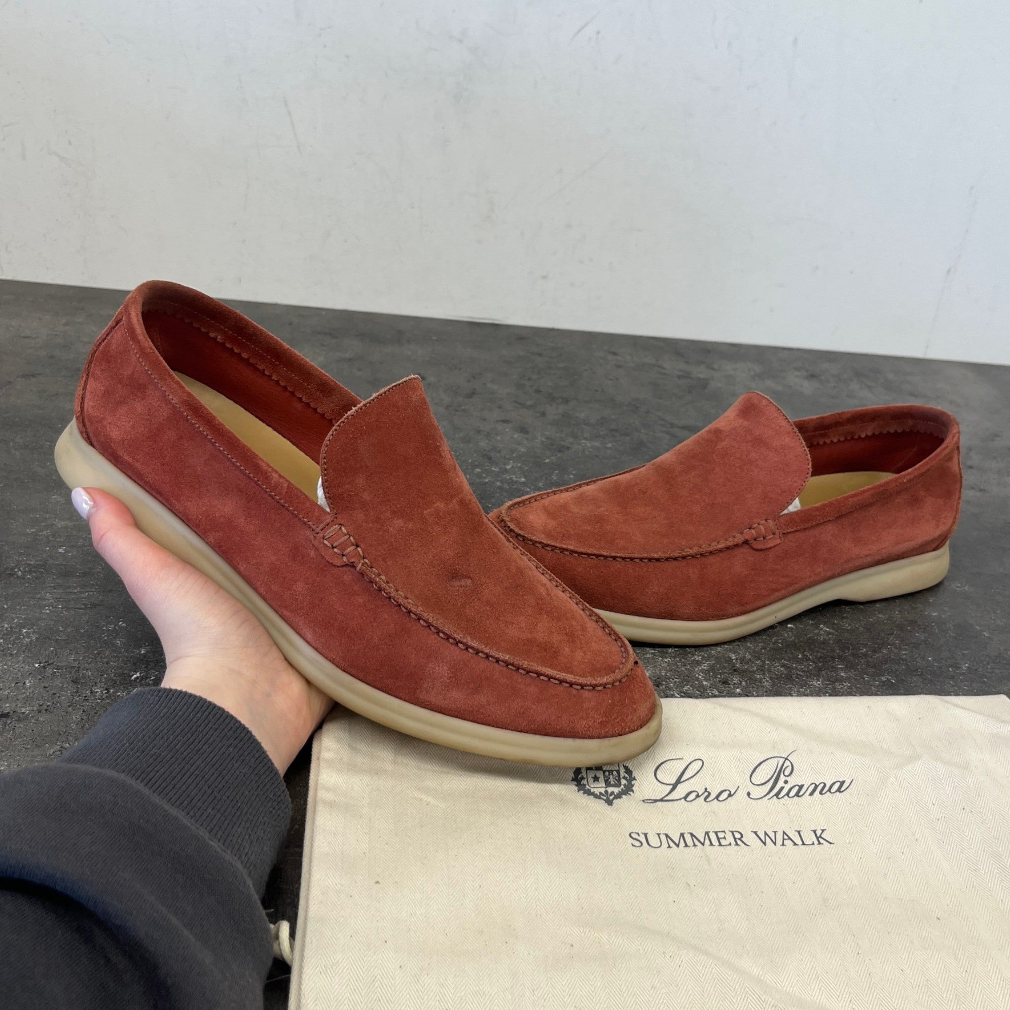 Men's Summer Walk Loafers Red Size EU 41.5 / UK 7.5