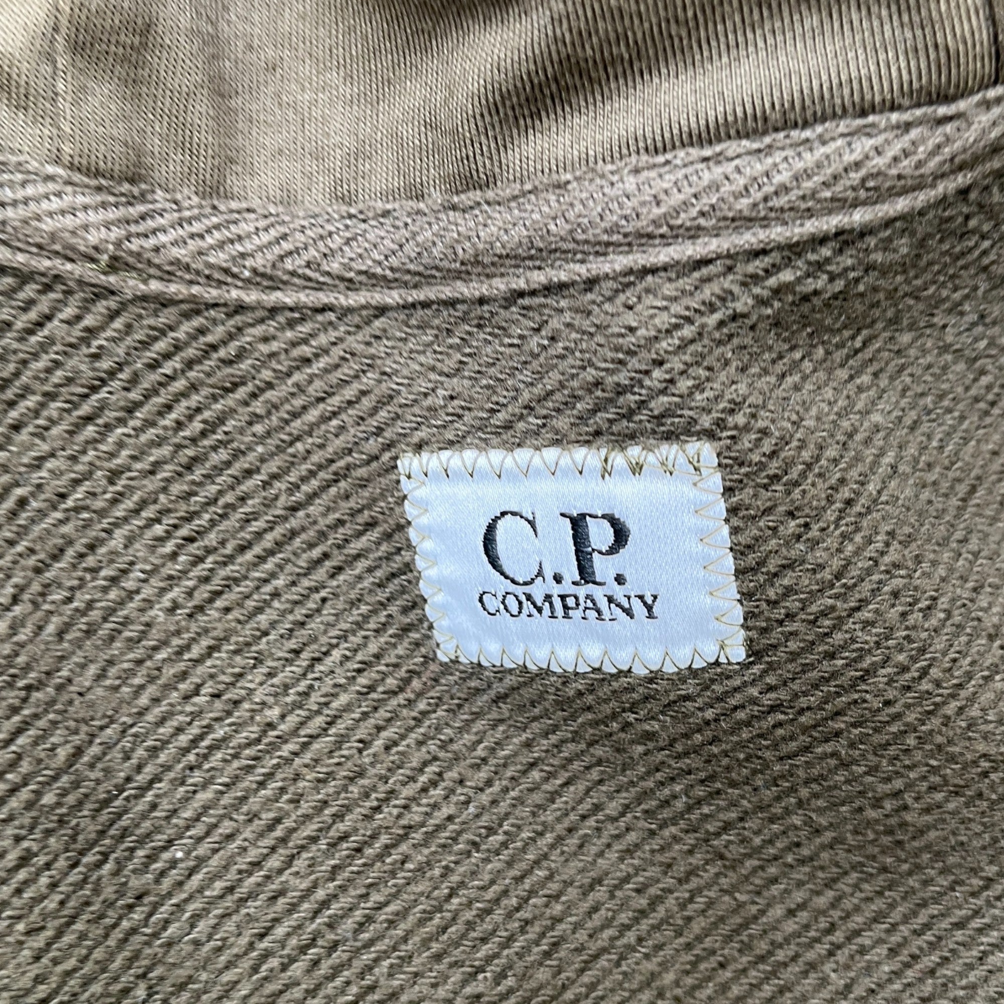 Men's Goggle Hooded Jacket Khaki Size S