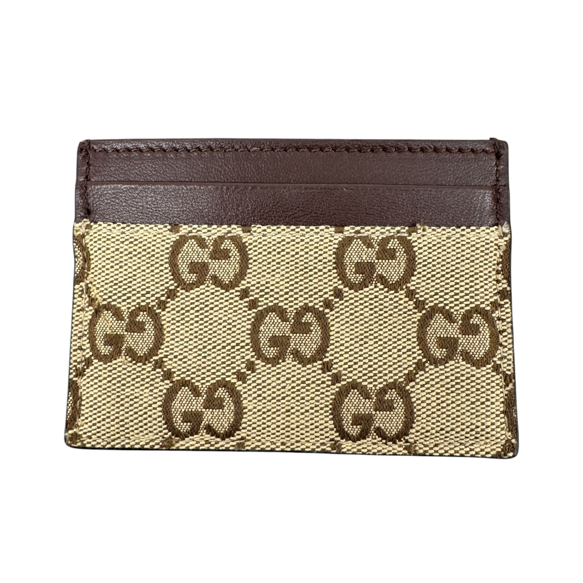 Men's Gg Supreme Card Holder Brown