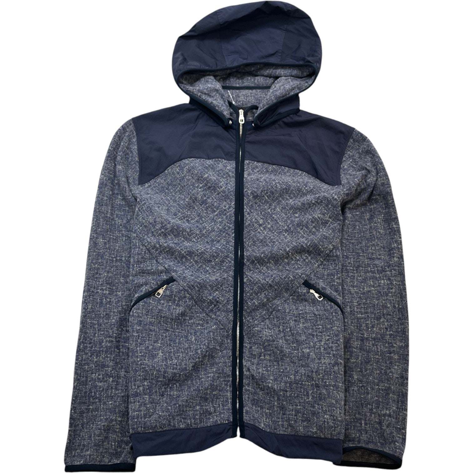 Men's Plaque Logo Jacket Blue Size M