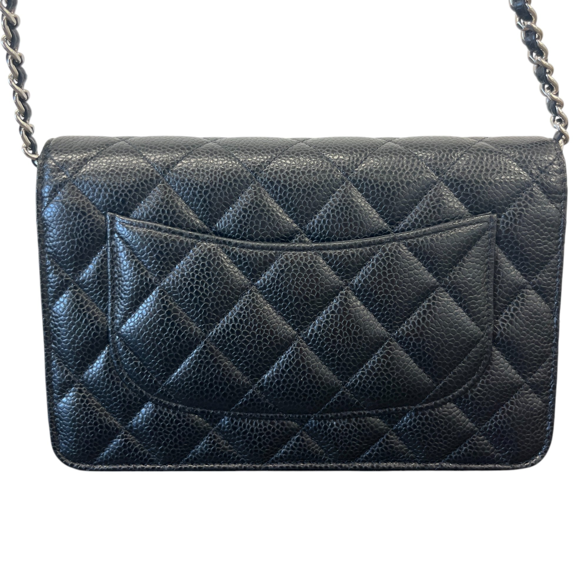 Women's Woc Wallet On Chain Caviar Bag Black
