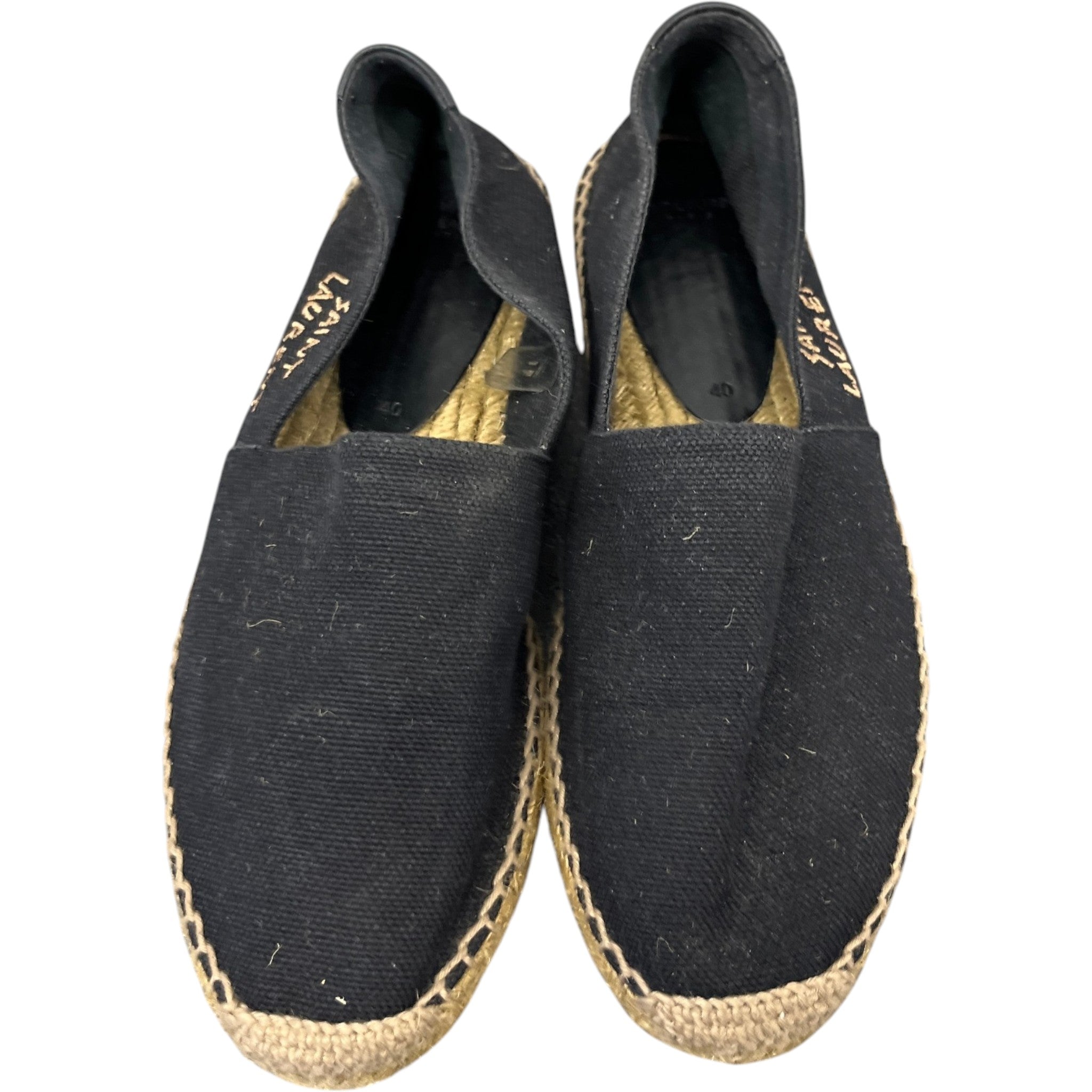 Women's Logo Print Espadrilles Black Size EU 40 / UK 7