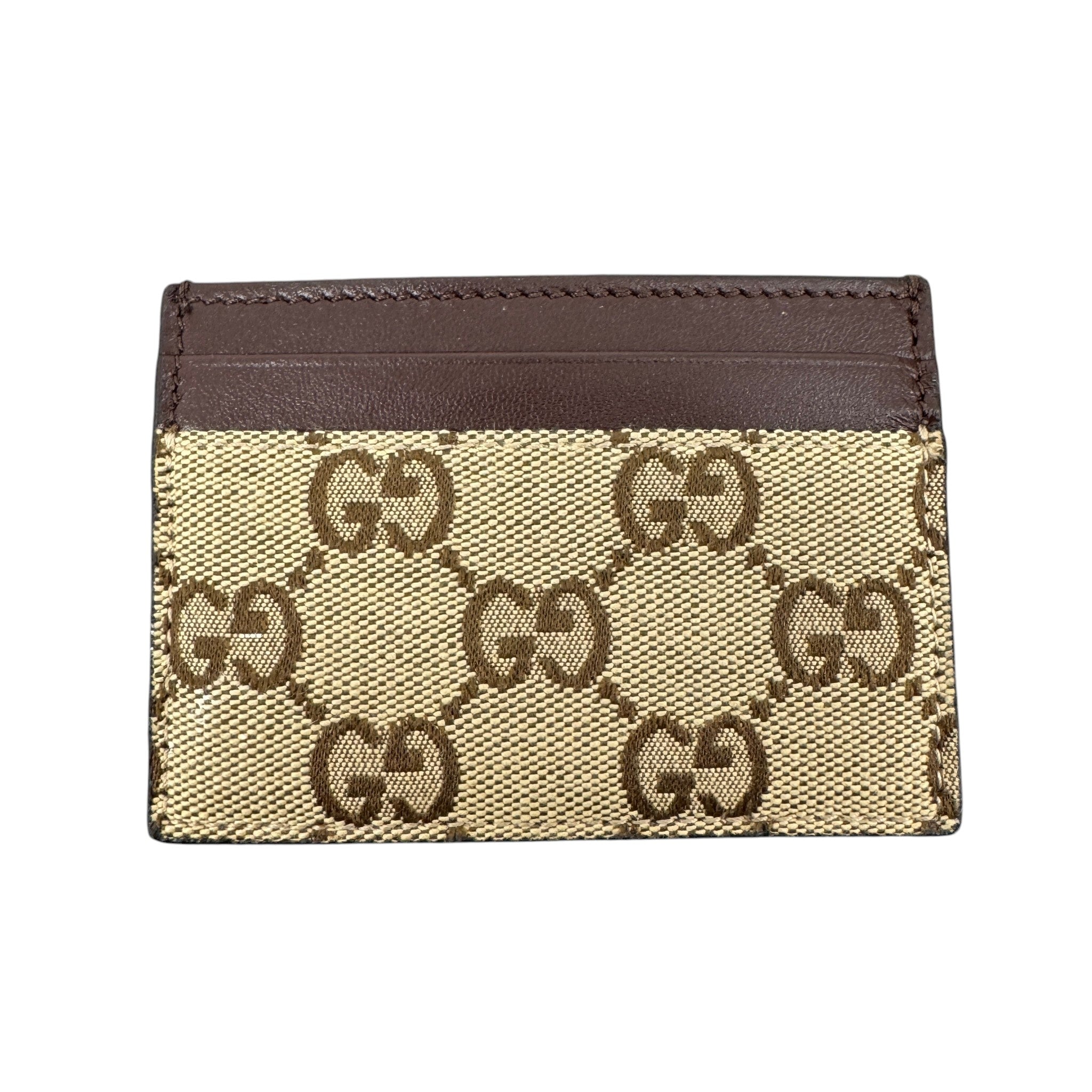 Men's Gg Supreme Card Holder Brown
