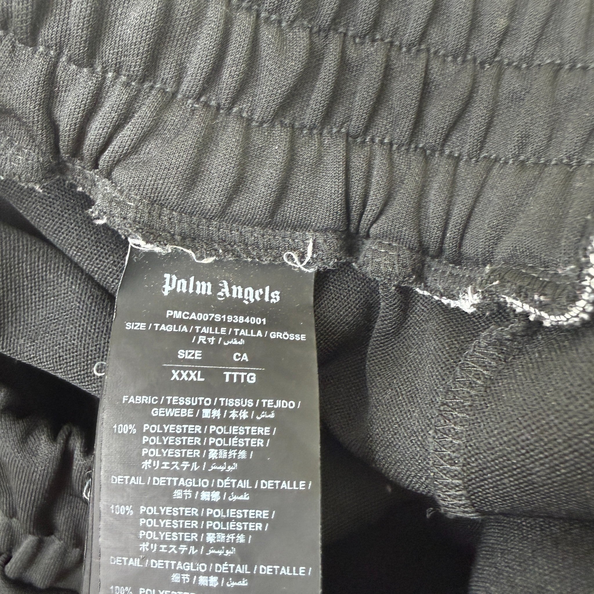 Men's Classic Track Joggers Black Size XXXL