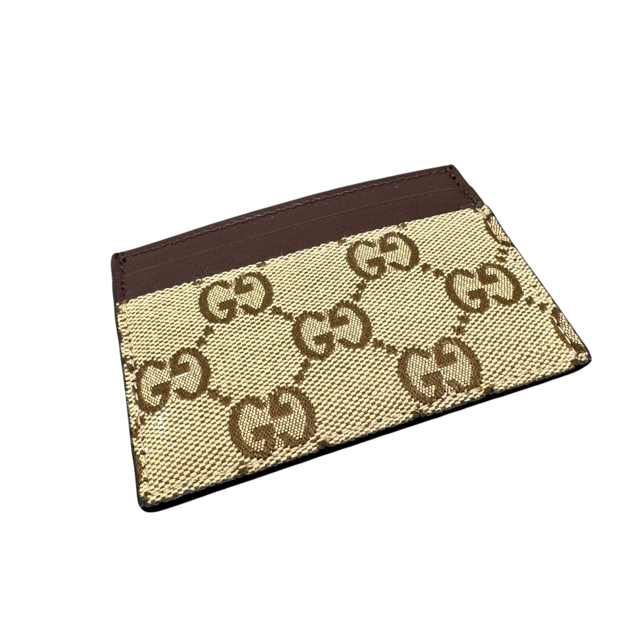 Men's Gg Supreme Card Holder Brown