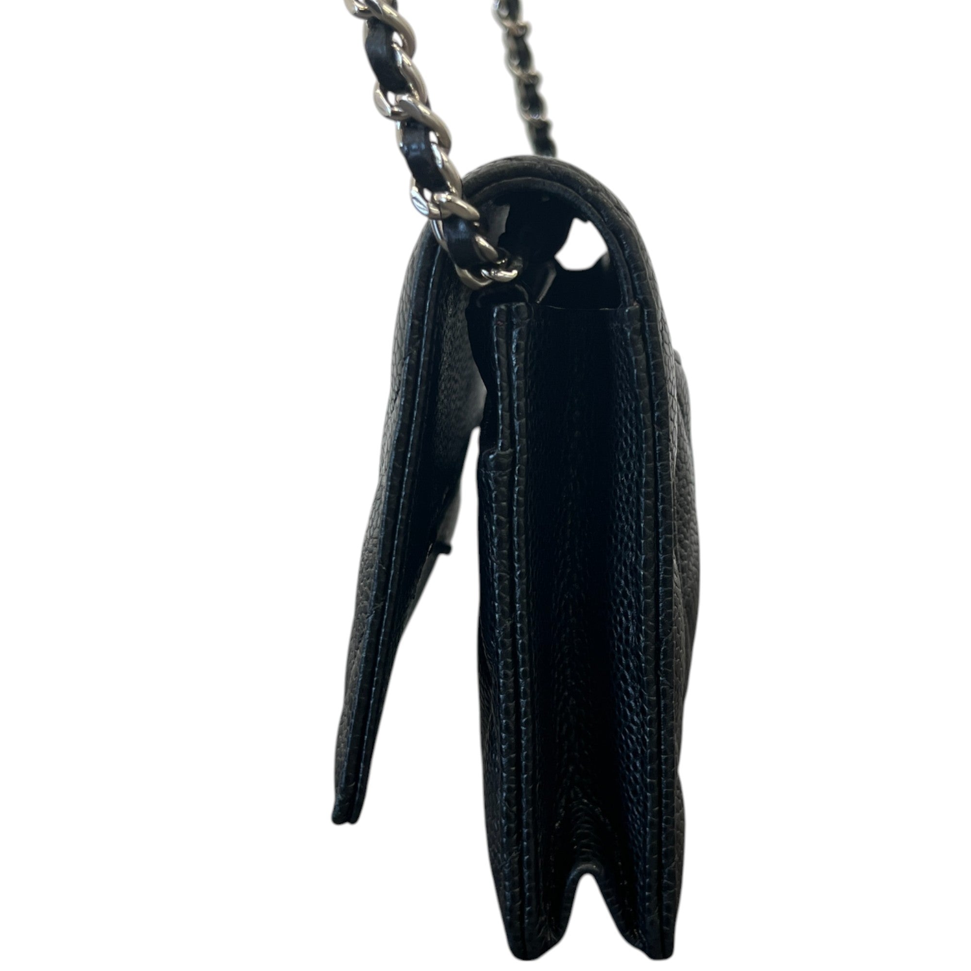 Women's Woc Wallet On Chain Caviar Bag Black