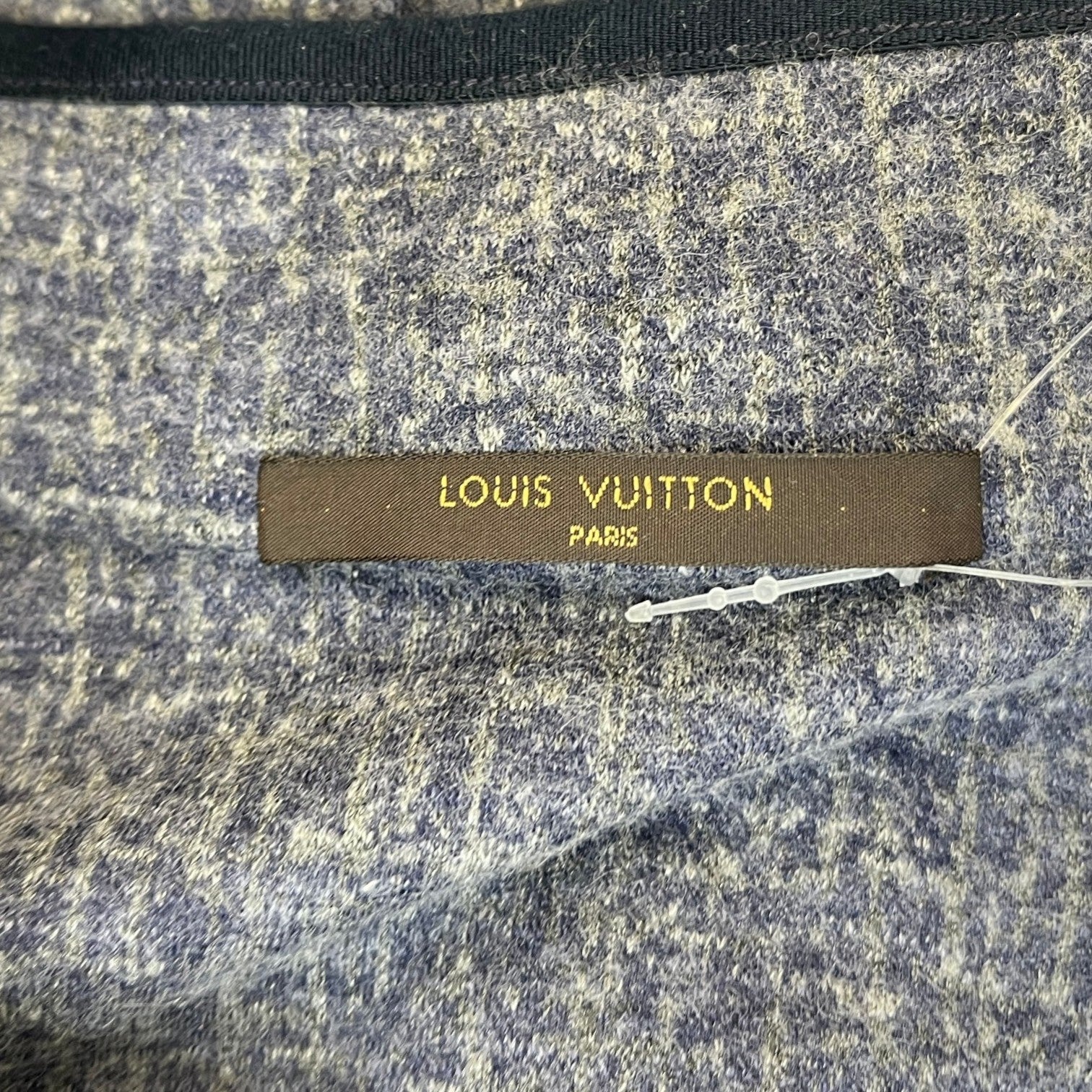 Men's Plaque Logo Jacket Blue Size M