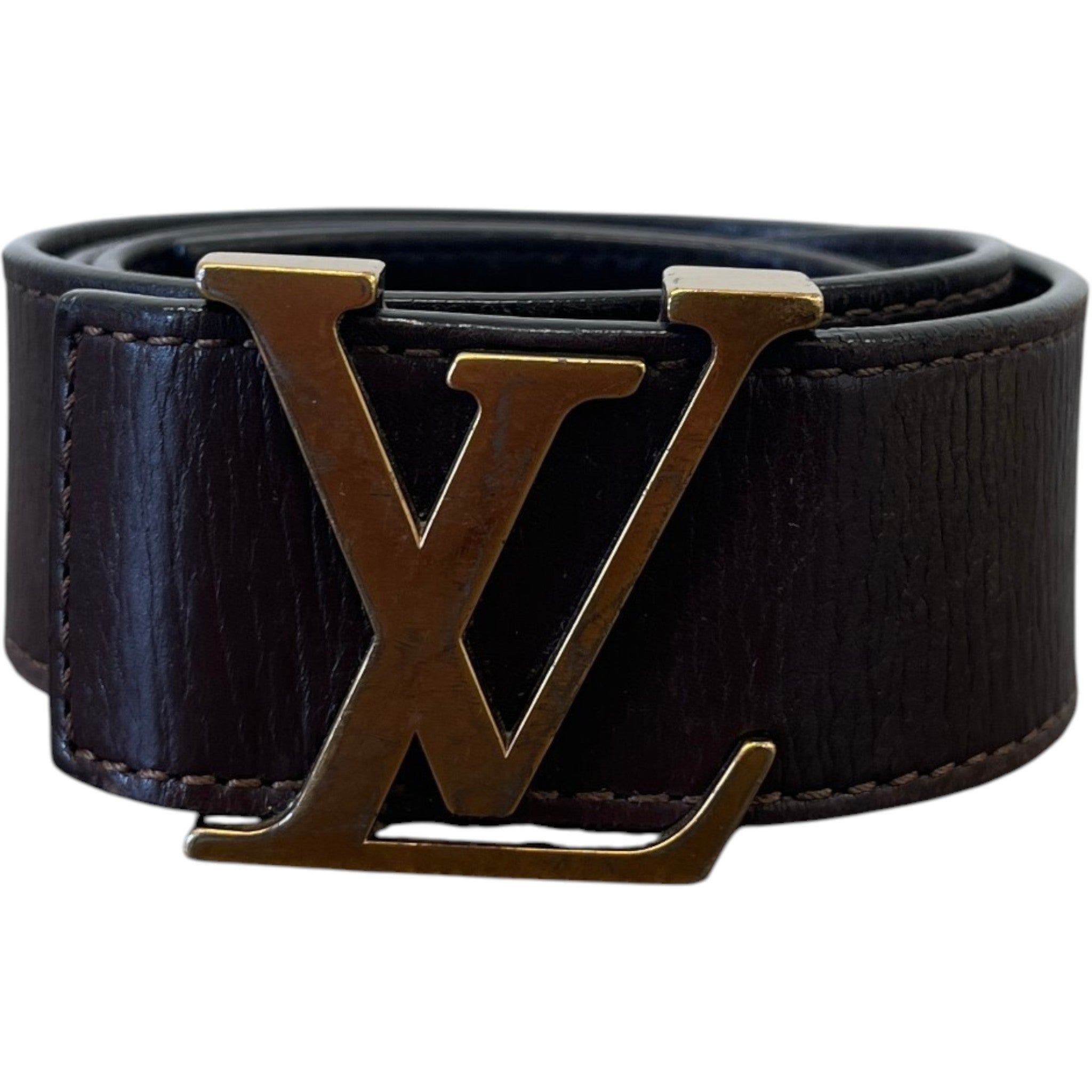Women's Lv Belt Brown Size 80CM / UK 8