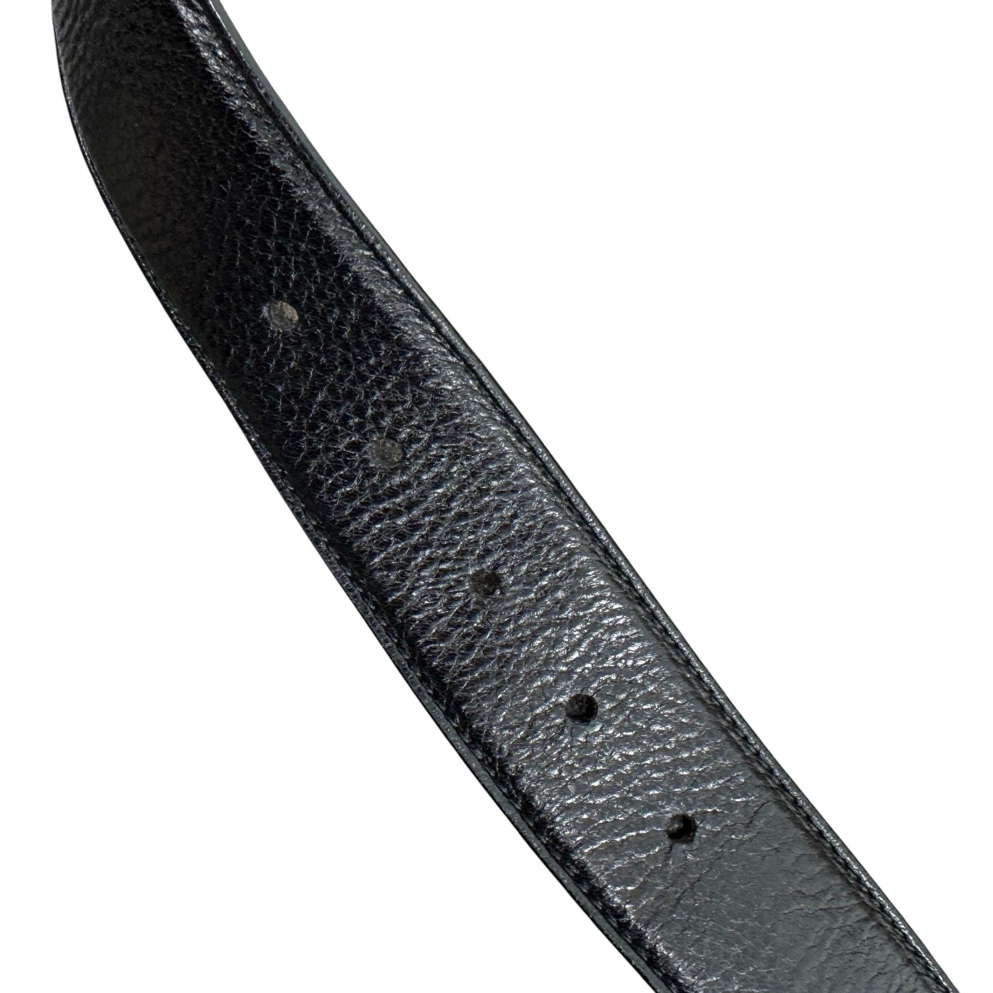 Women's Plaque Buckle Belt Black Size 95cm / UK 14