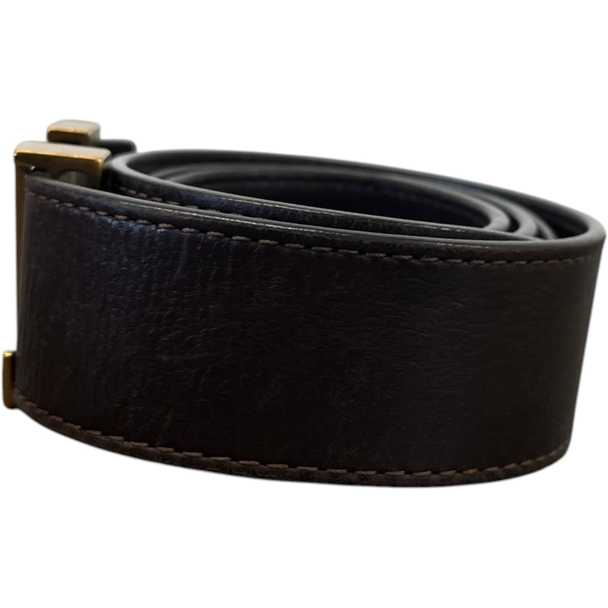 Women's Lv Belt Brown Size 80CM / UK 8