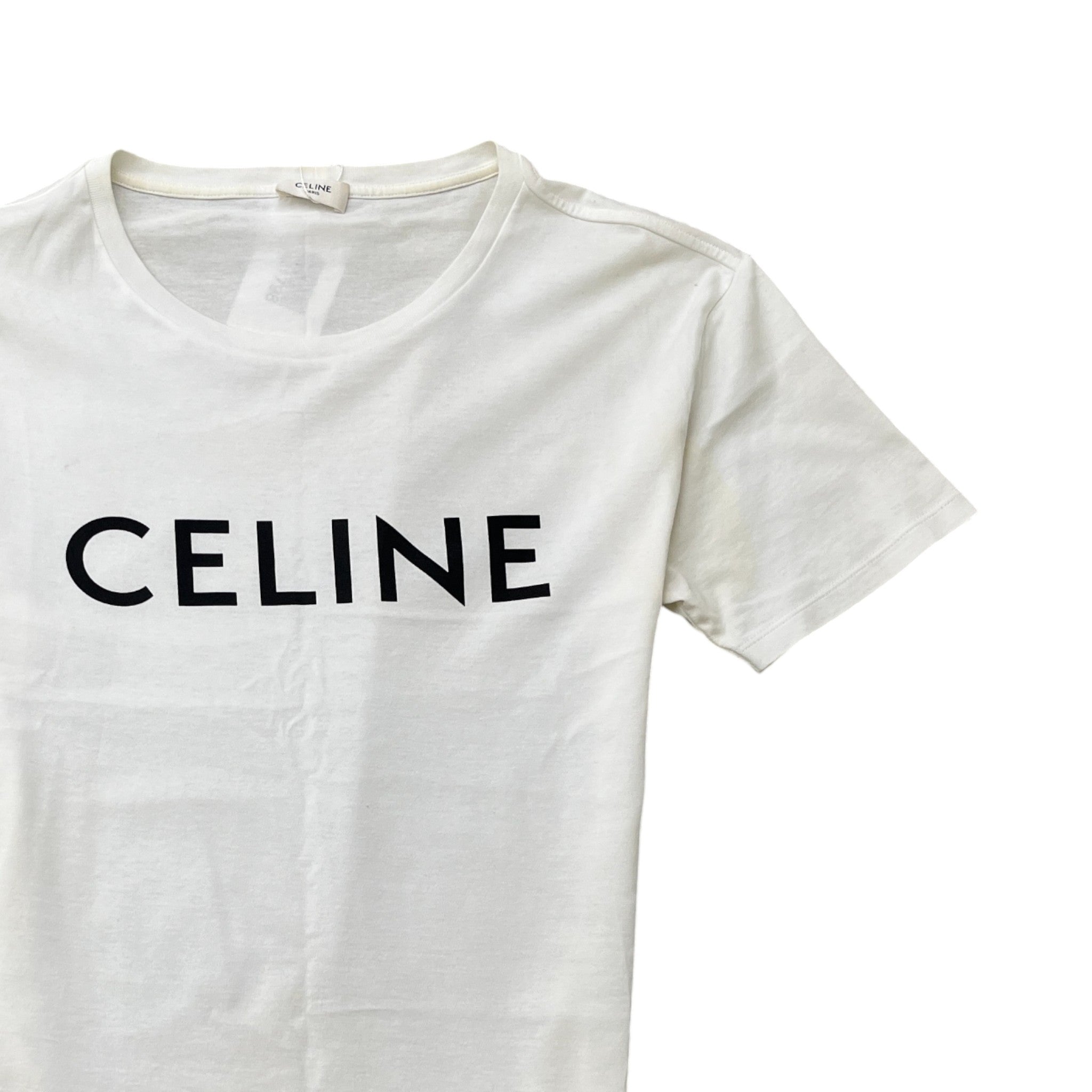 Men's Logo Print T-Shirt White Size S