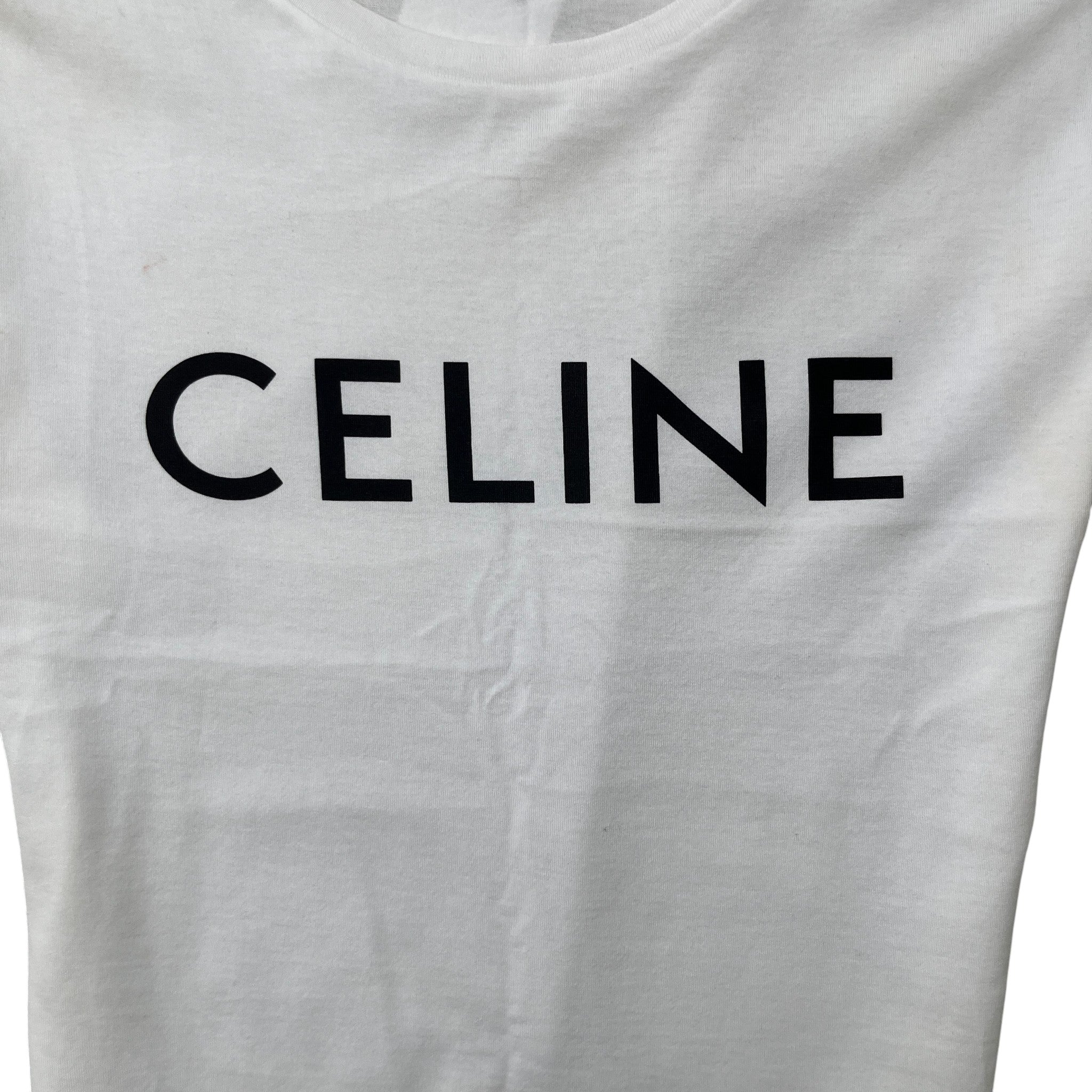 Men's Logo Print T-Shirt White Size S