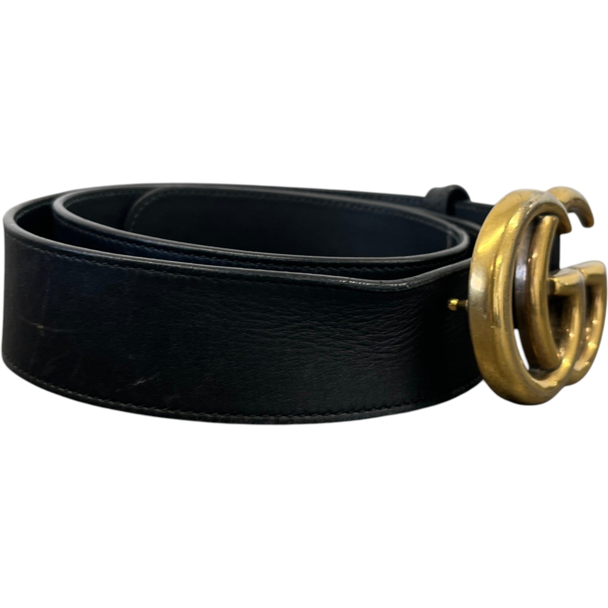 Women's Gg Marmont Belt Black Size 85CM / UK 10