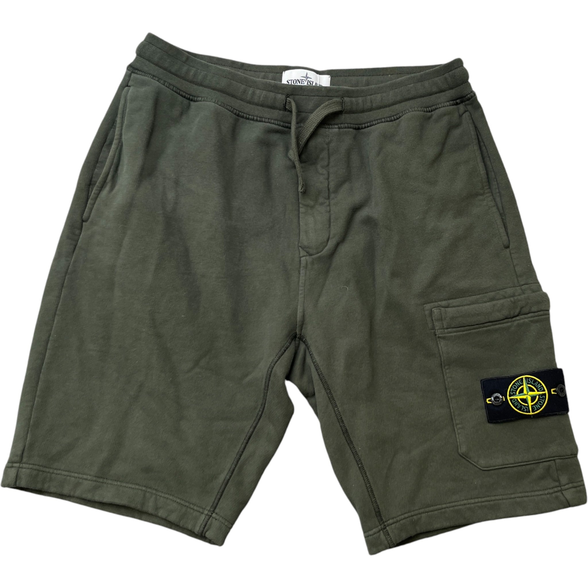 Men's Applique Logo Shorts Khaki Size M