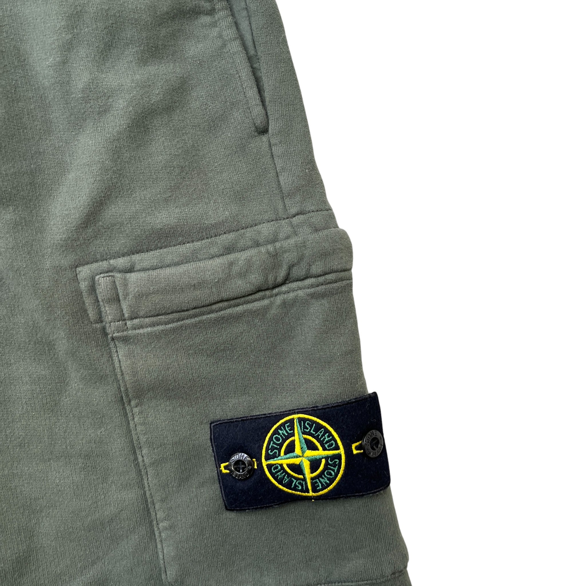 Men's Applique Logo Shorts Khaki Size M