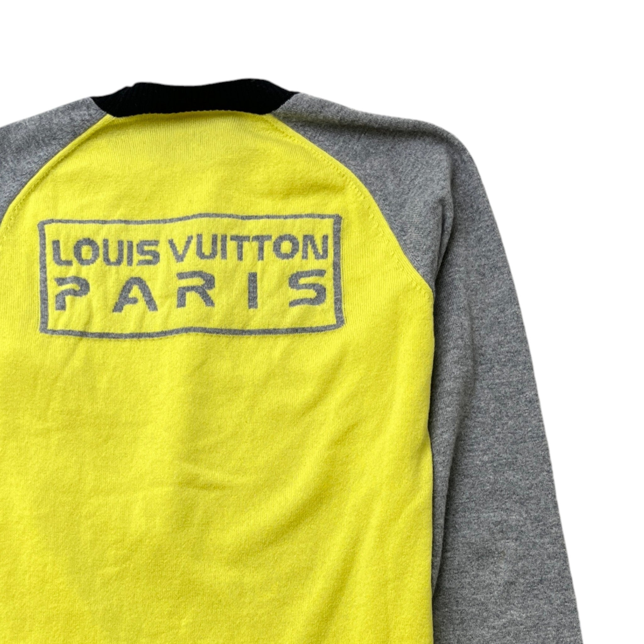 Men's Paris Logo Jumper Yellow Size M