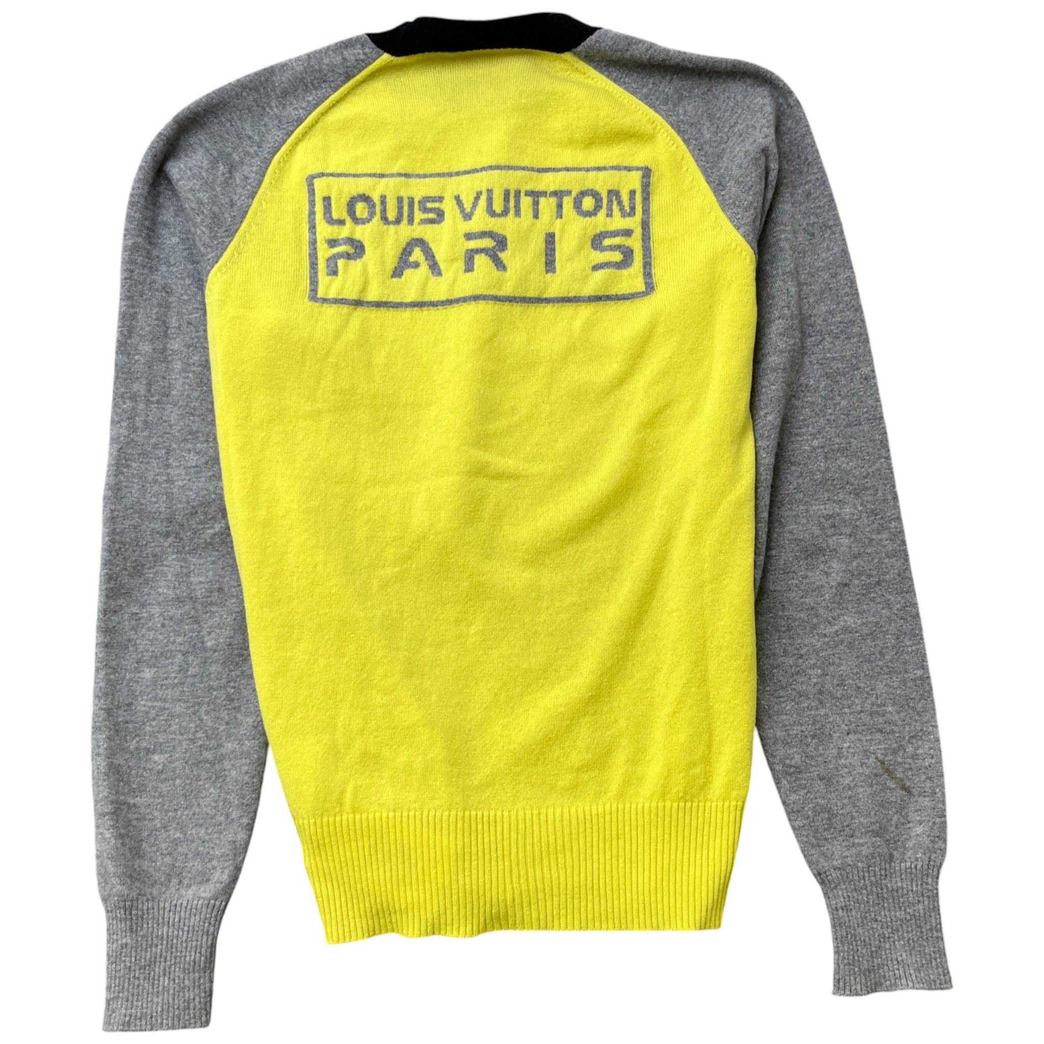 Men's Paris Logo Jumper Yellow Size M