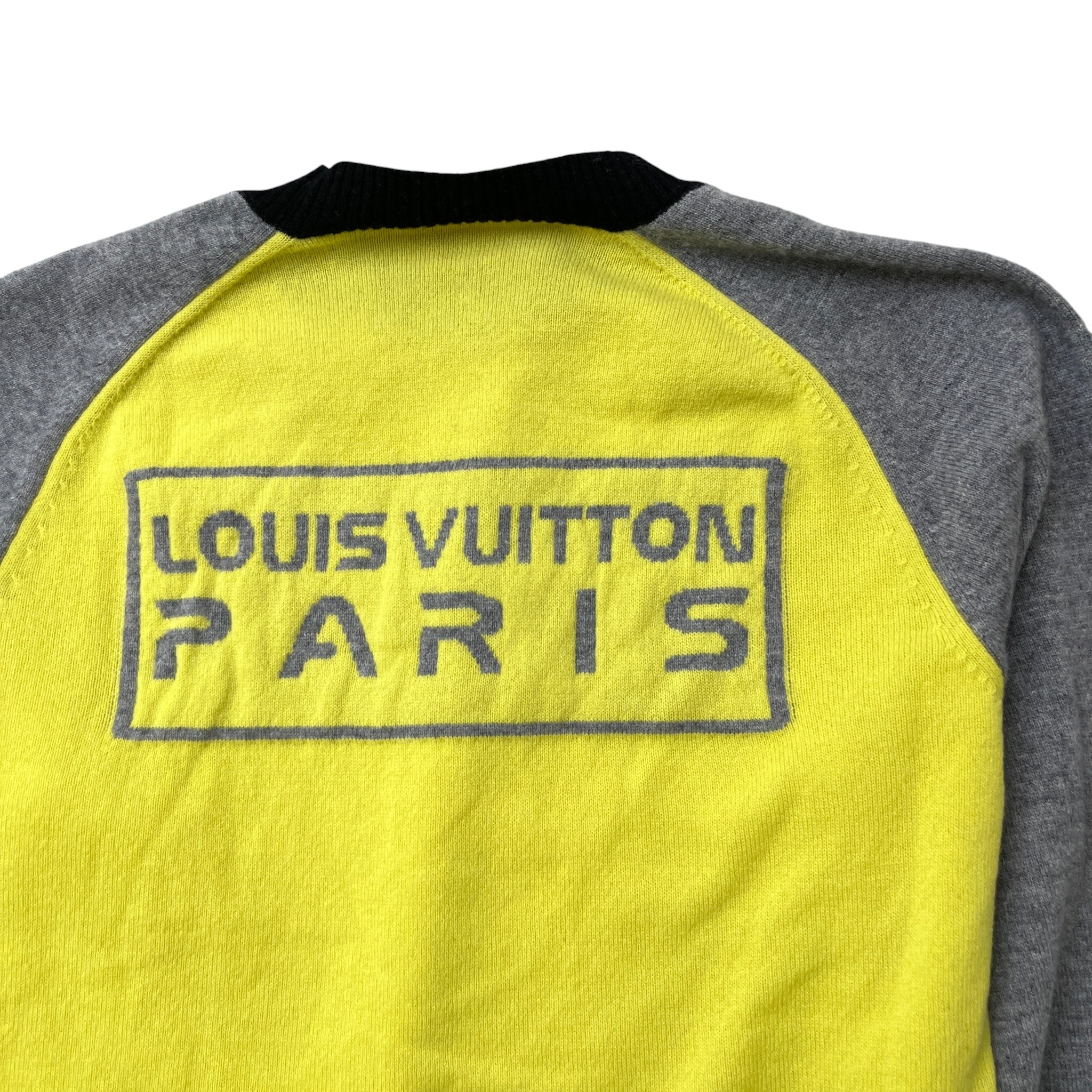 Men's Paris Logo Jumper Yellow Size M