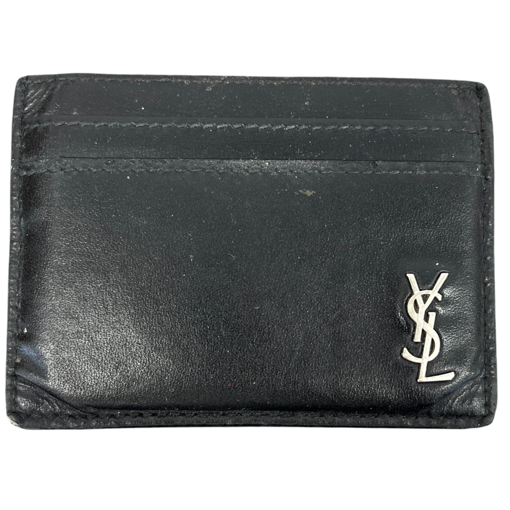 Men's Logo-Appliquéd Card Holder Black
