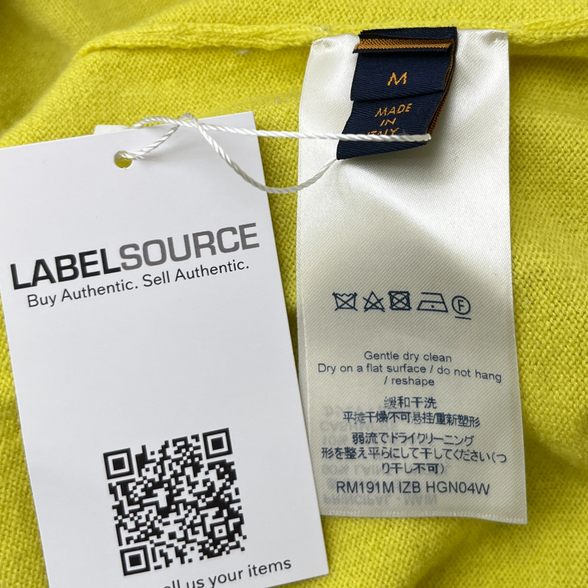 Men's Paris Logo Jumper Yellow Size M