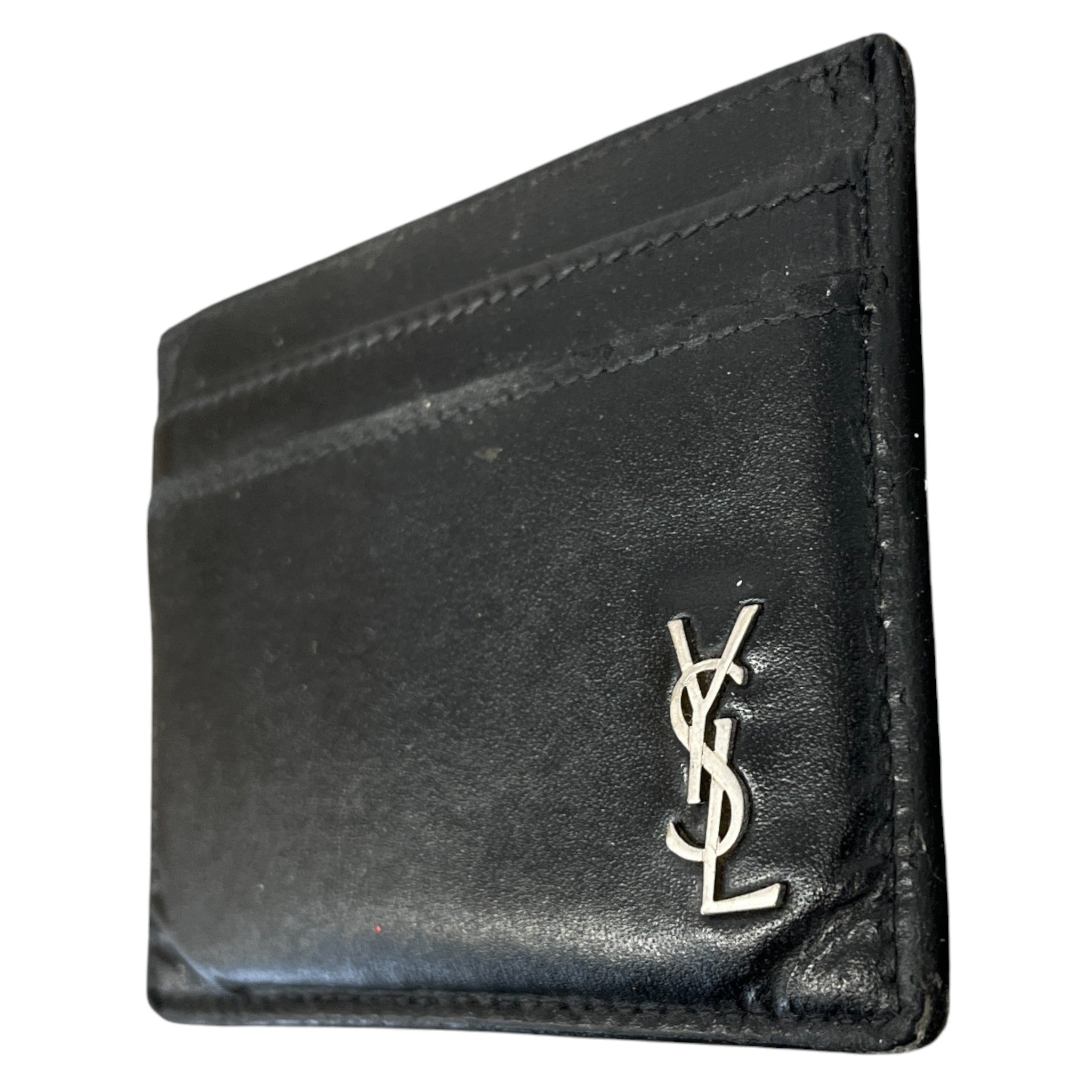 Men's Logo-Appliquéd Card Holder Black
