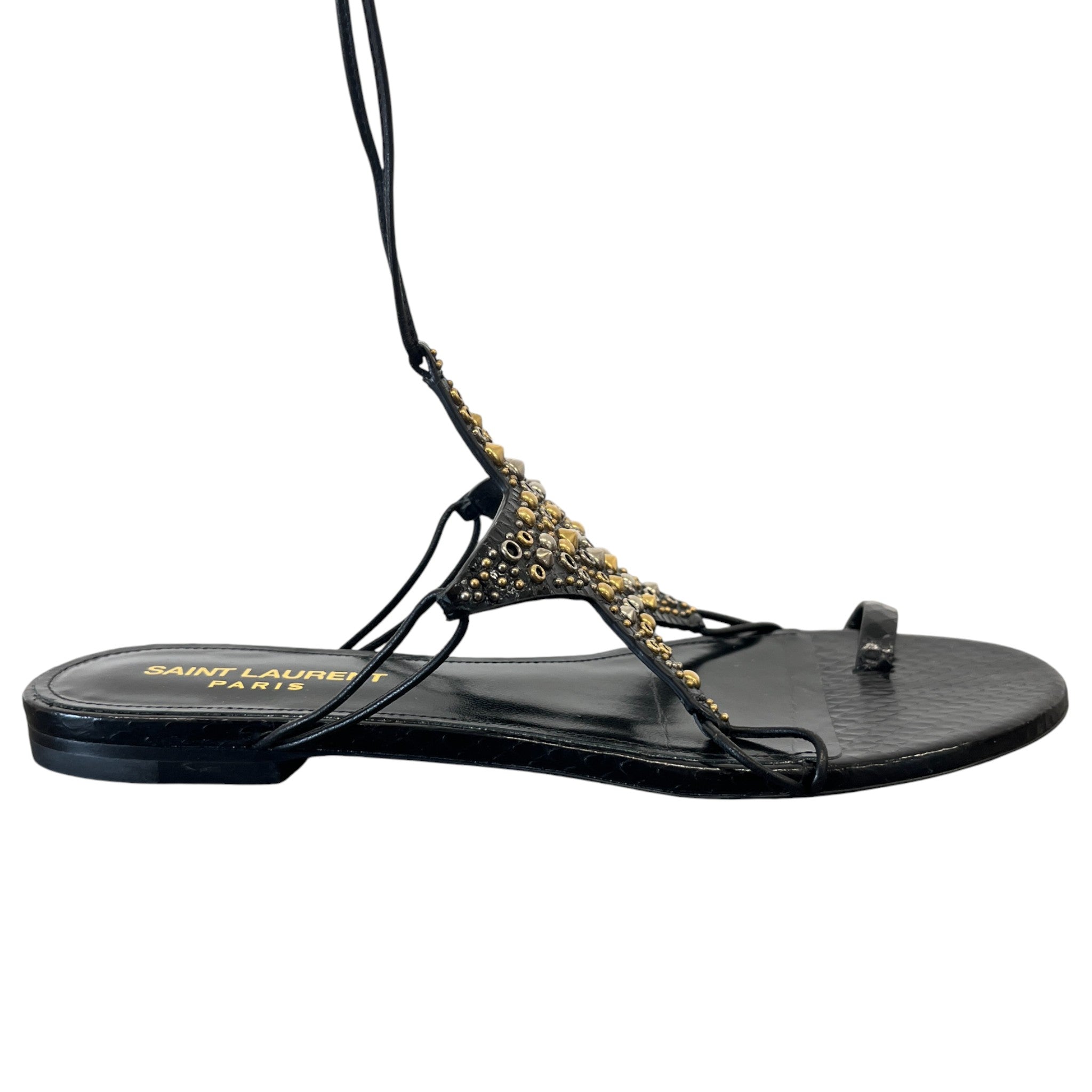 Women's Star Embellished Sandals Black Size EU 37 / UK 4