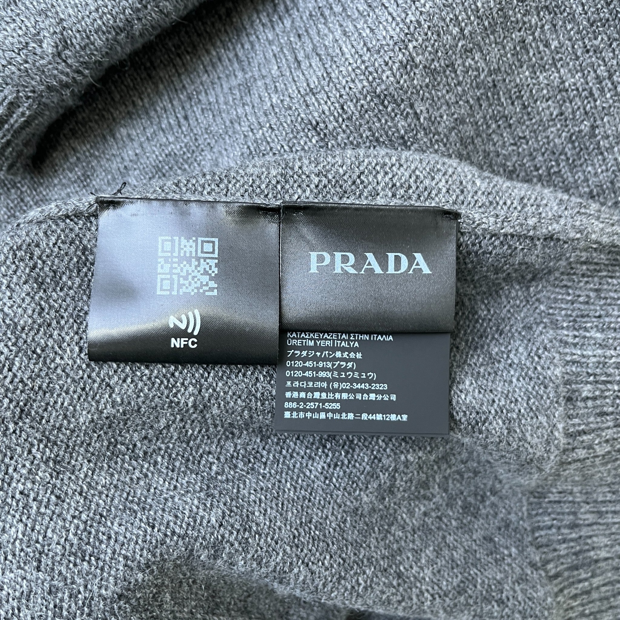 Men's Cashmere Knit Cardigan Grey Size IT 50 / UK L