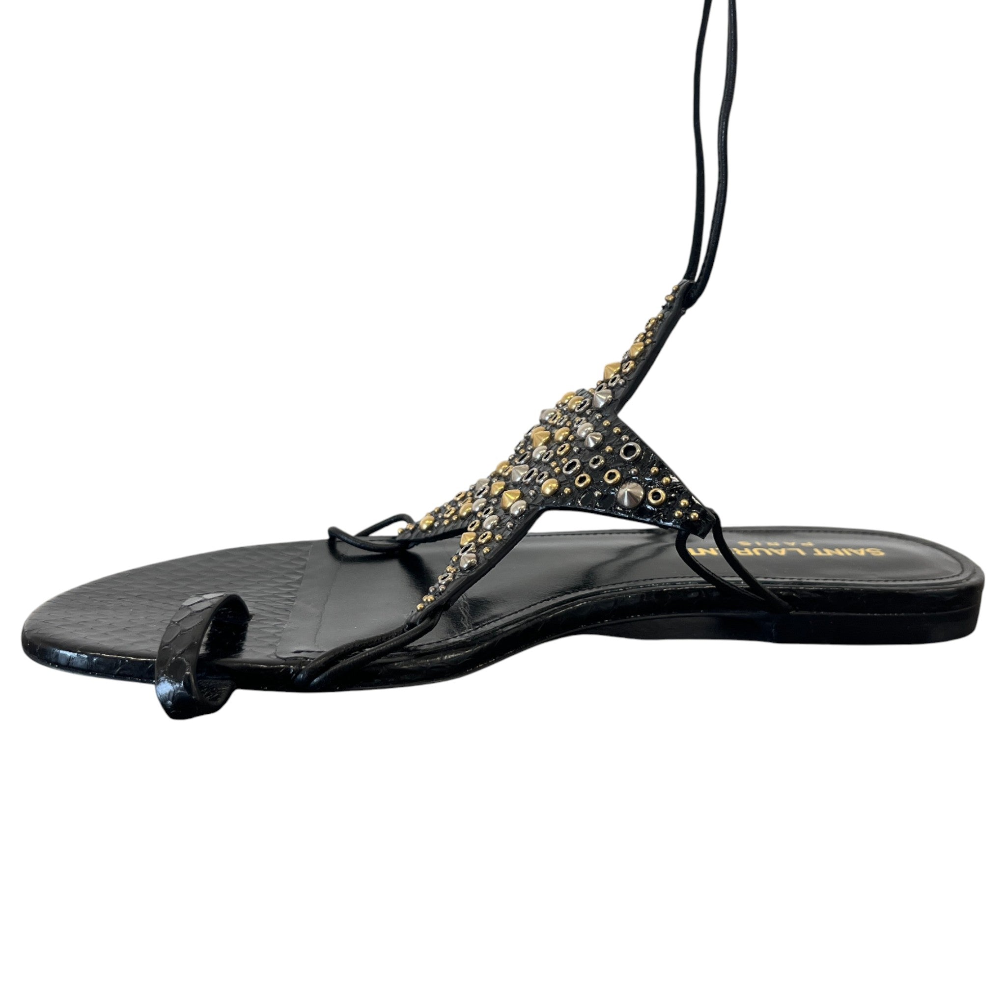 Women's Star Embellished Sandals Black Size EU 37 / UK 4