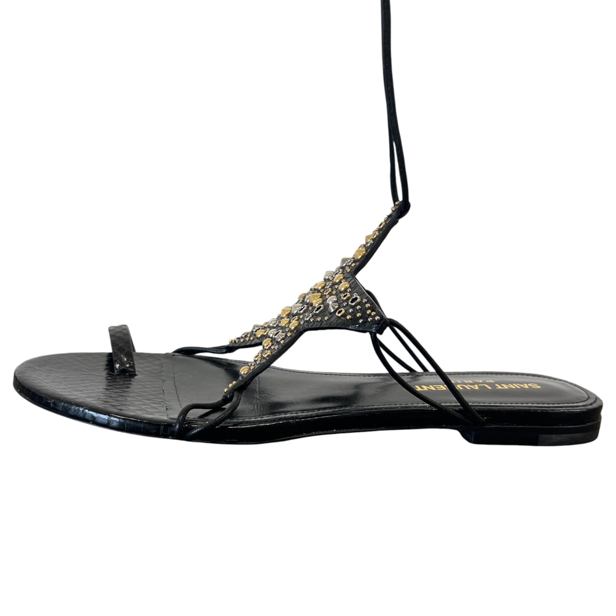 Women's Star Embellished Sandals Black Size EU 37 / UK 4