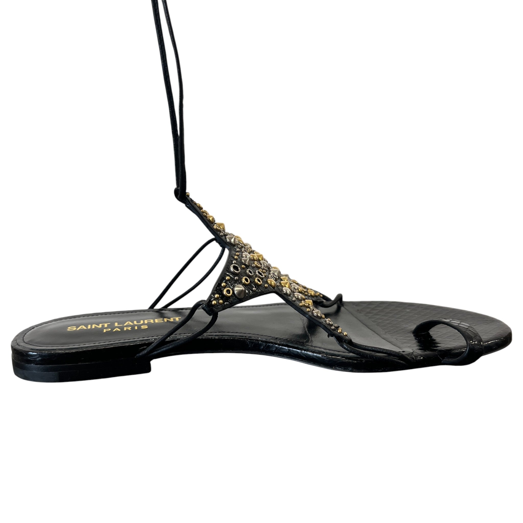 Women's Star Embellished Sandals Black Size EU 37 / UK 4