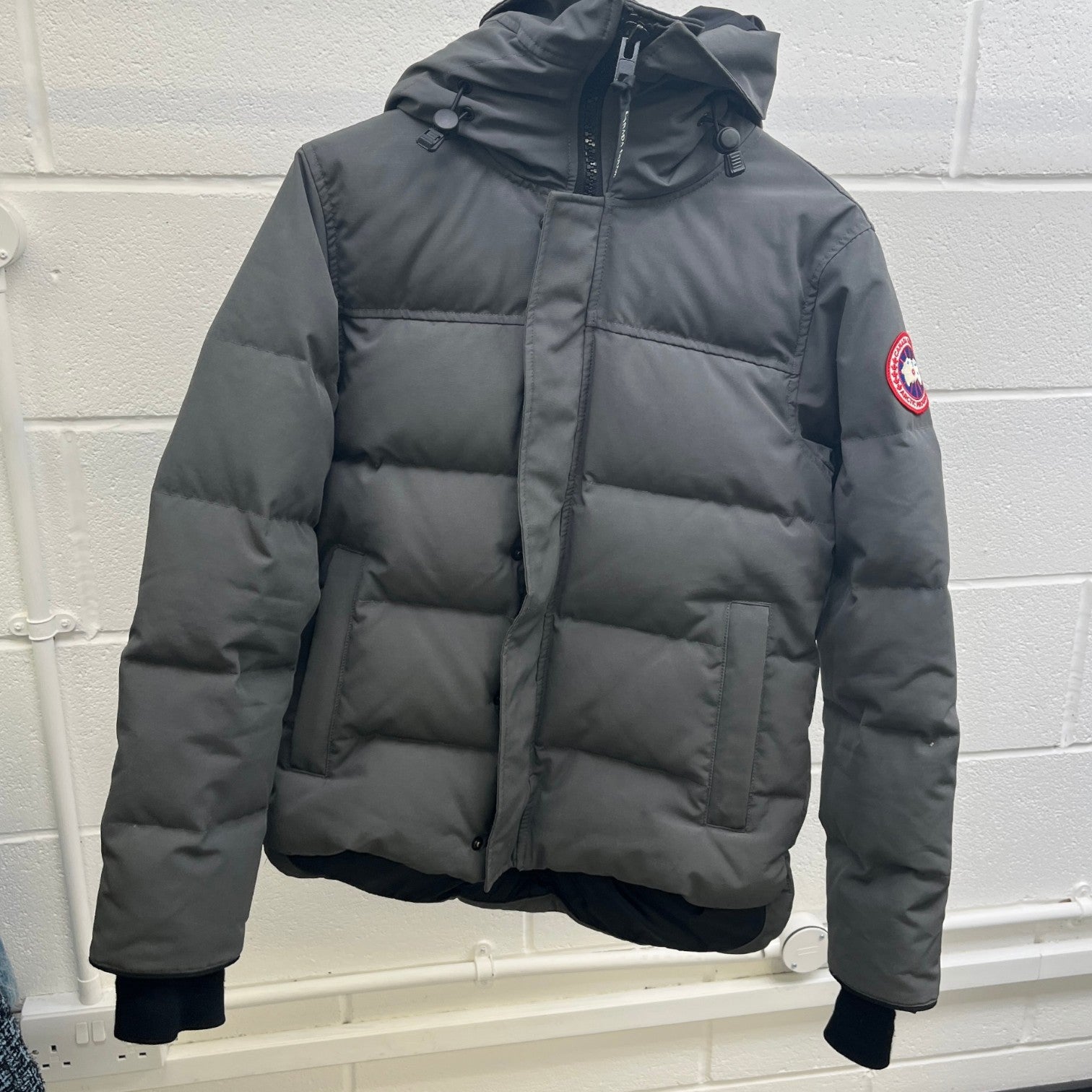 Men's Macmillan Parka Down Jacket Grey Size S
