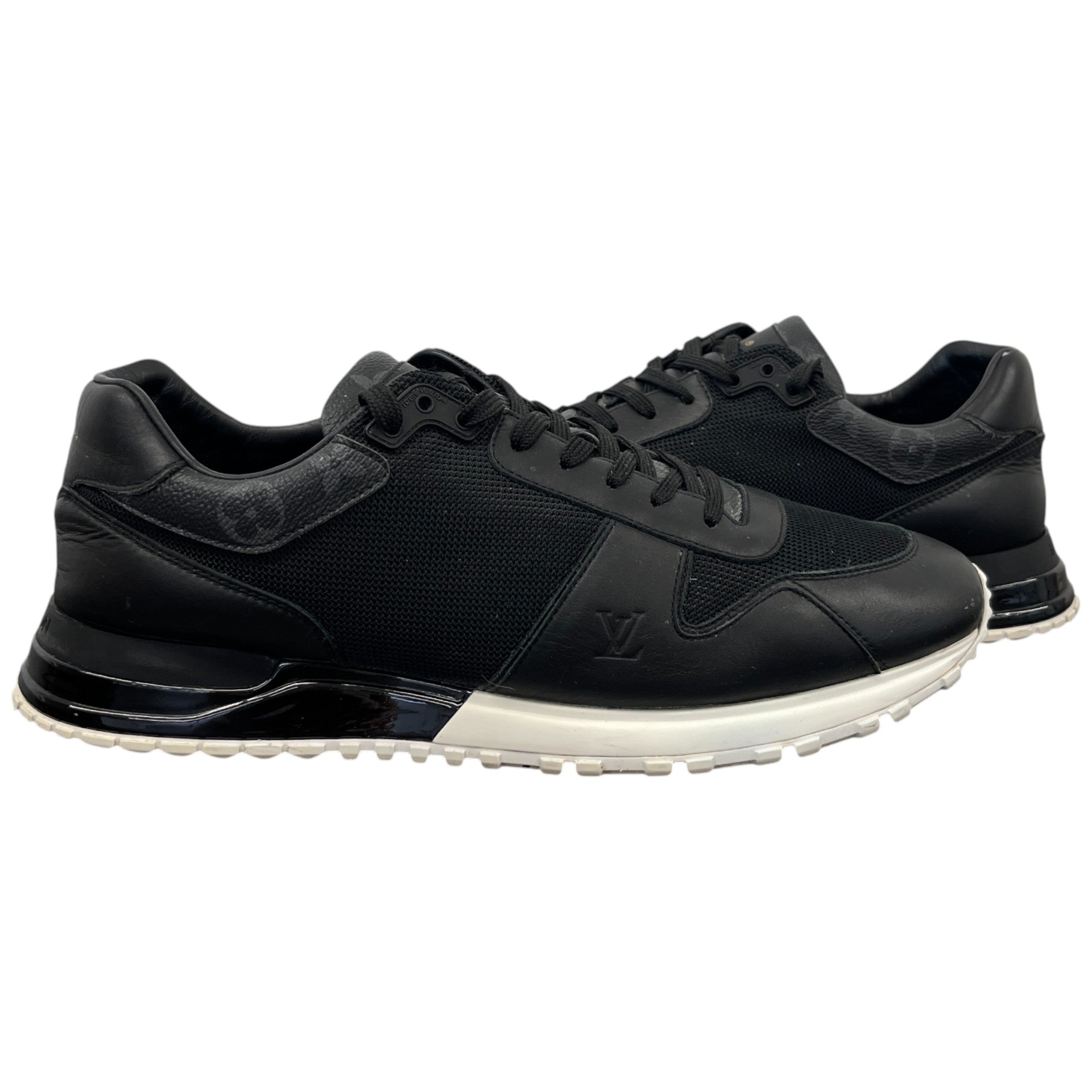Men's Run Away Monogram Low Trainers Black Size EU 43.5 / UK 9.5