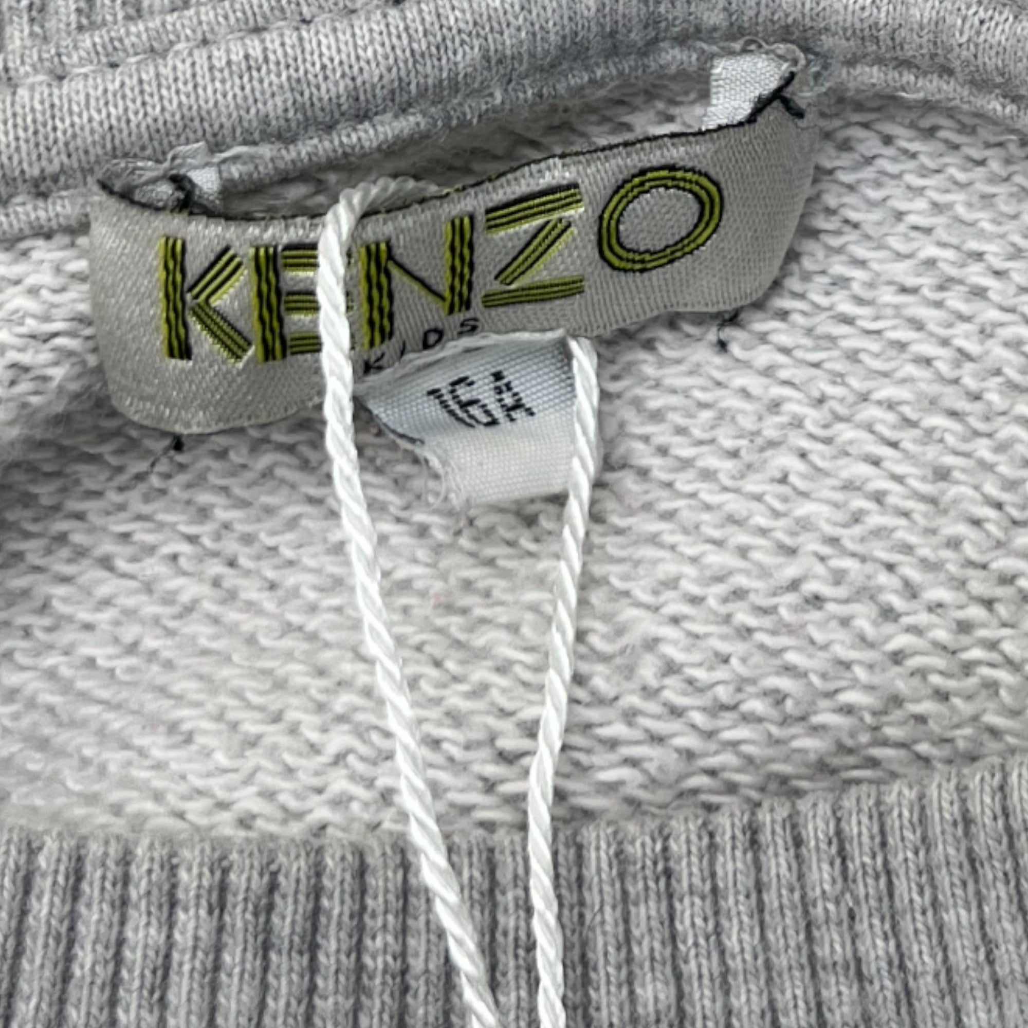 Men's Tiger Print Sweatshirt Grey Size 16Y