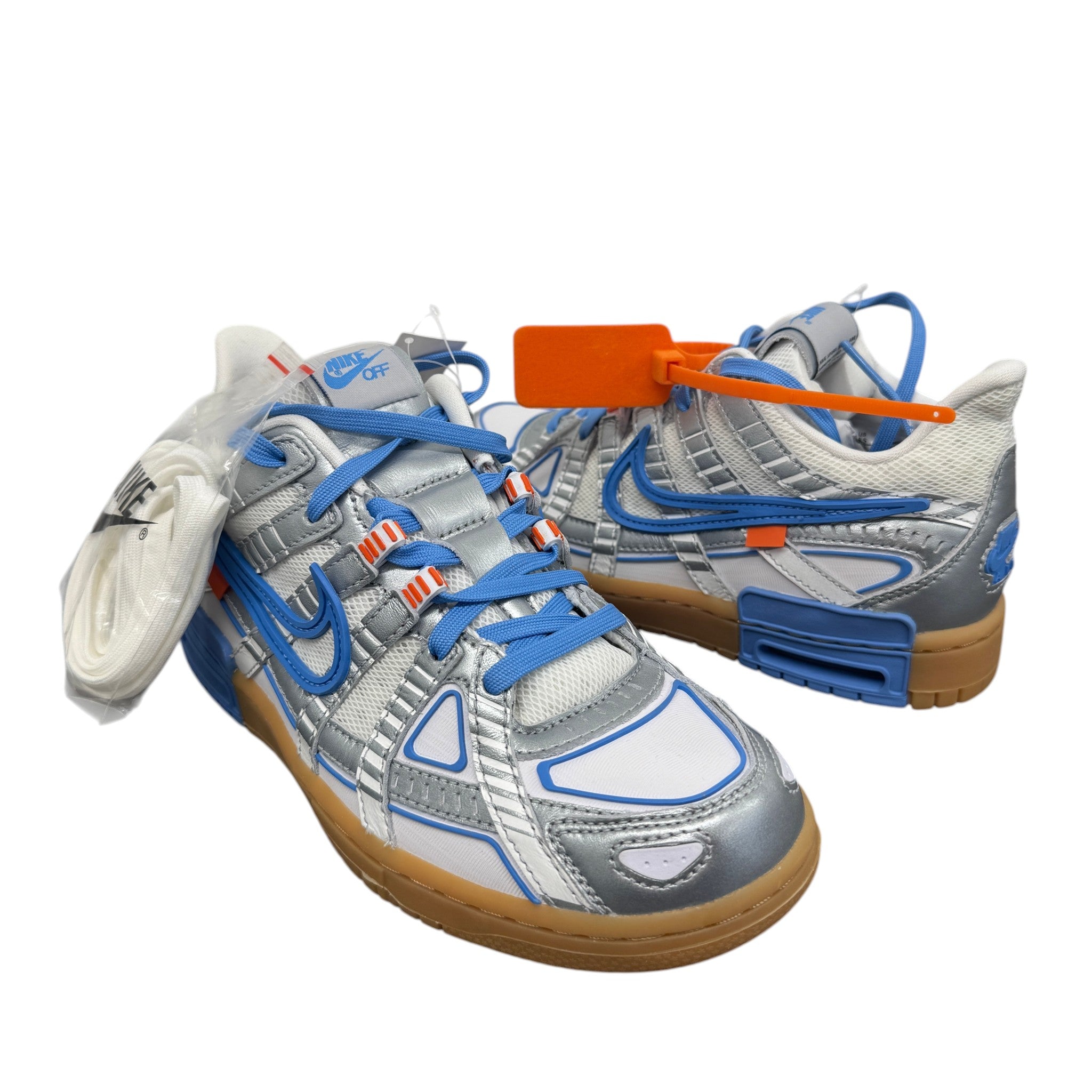 Women's X Nike Rubber Dunk Unc Low Trainers Silver Size EU 38 / UK 5