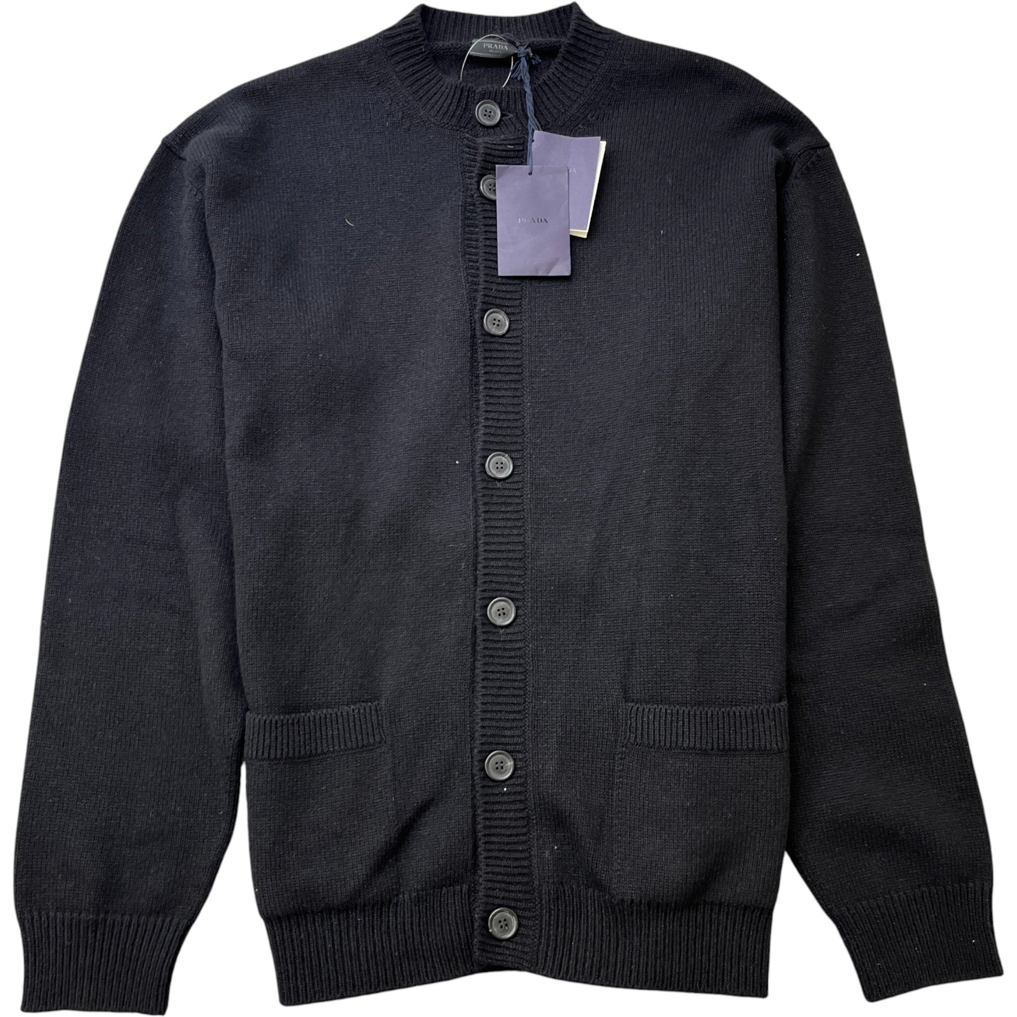 Men's Cashmere Knit Cardigan Black Size IT 50 / UK L