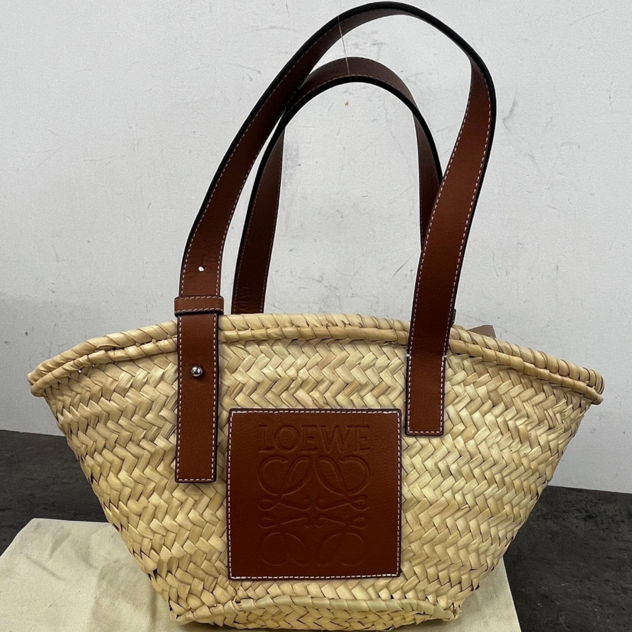 Women's Raffia Basket Handbag Beige