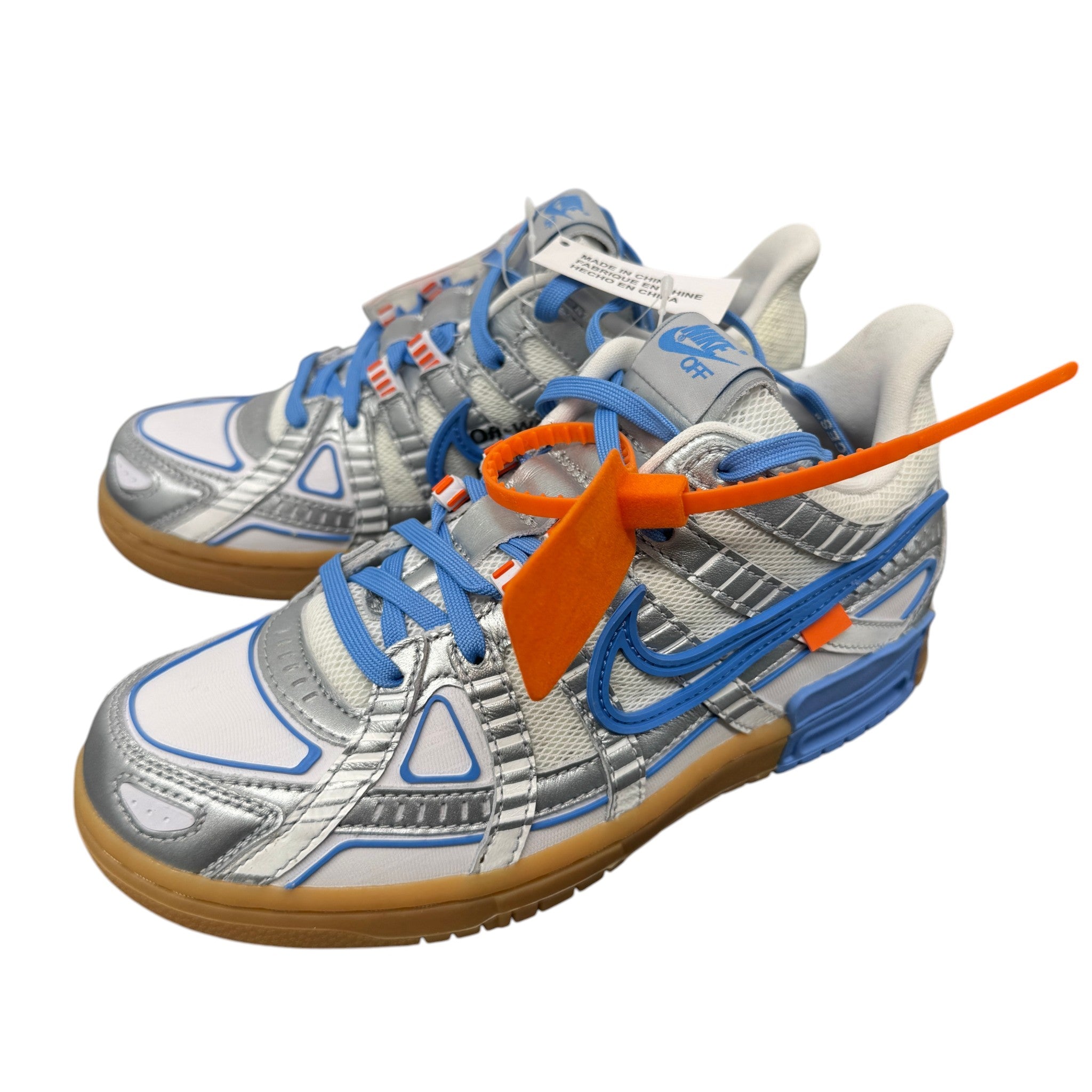 Women's X Nike Rubber Dunk Unc Low Trainers Silver Size EU 38 / UK 5