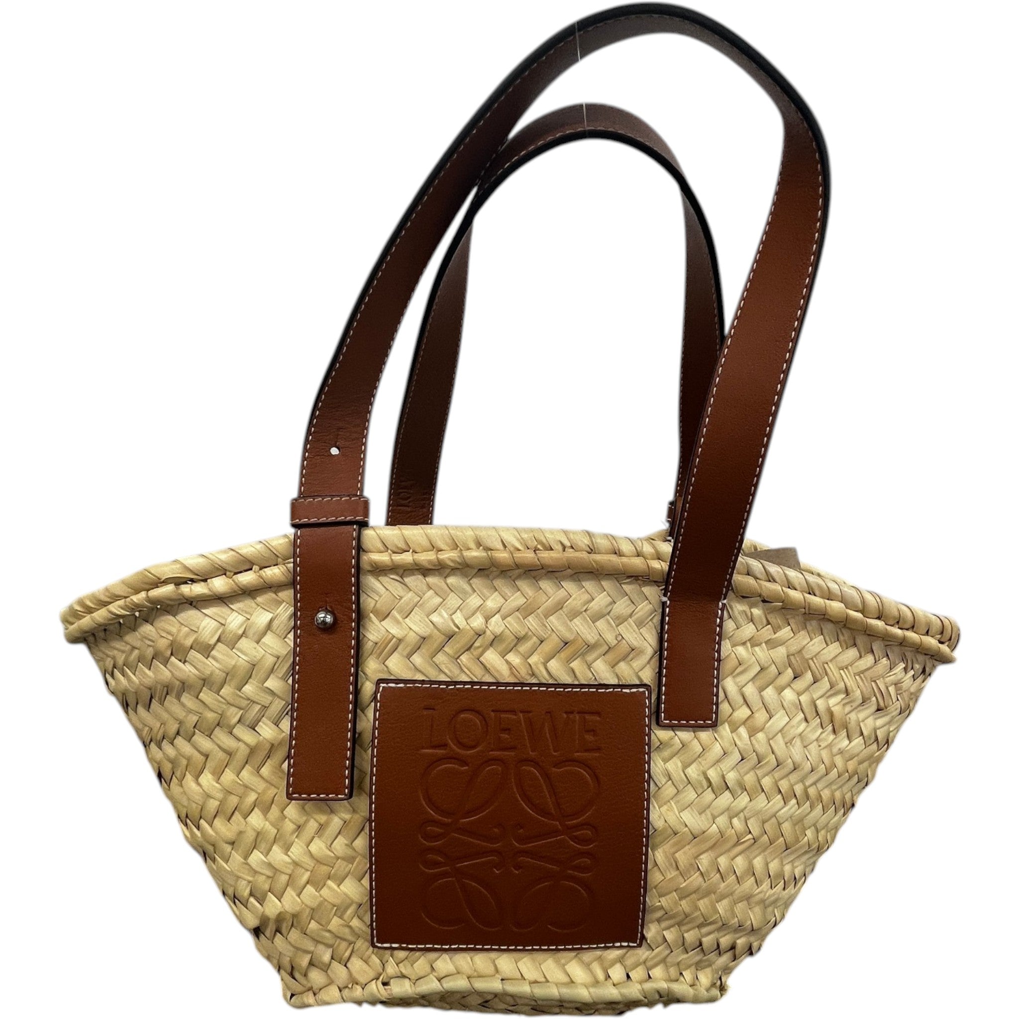Women's Raffia Basket Handbag Beige