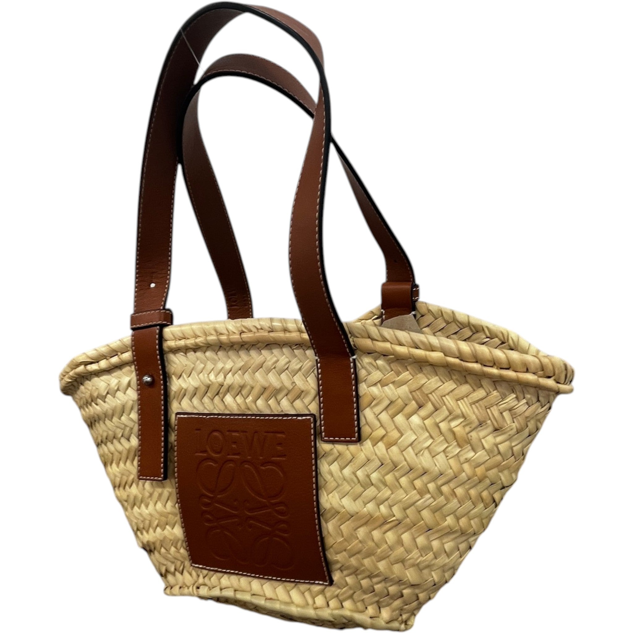 Women's Raffia Basket Handbag Beige